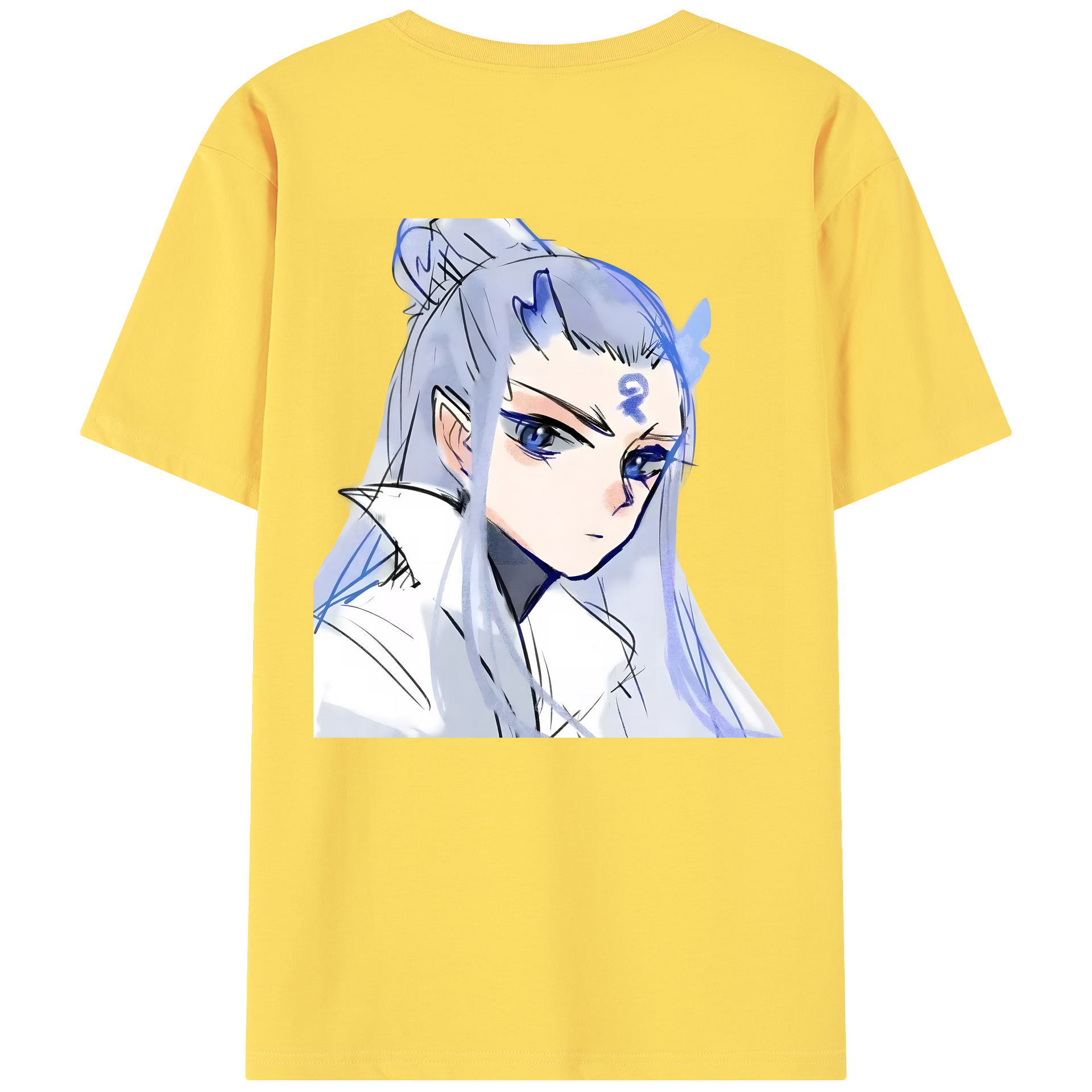 （画像用） Ne Zha 2 ナタ 魔童の大暴れ 綿100％半袖Tシャツ（背面プリント）