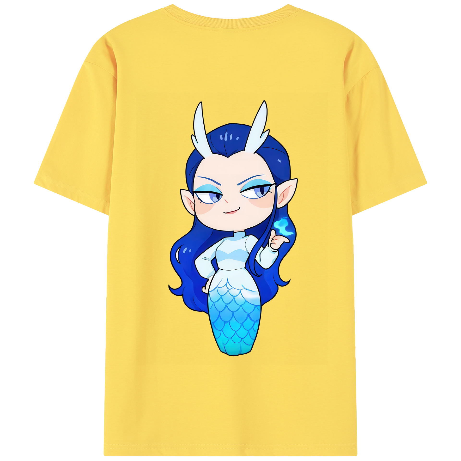 （画像用） Ne Zha 2 ナタ 魔童の大暴れ 綿100％半袖Tシャツ（背面プリント）