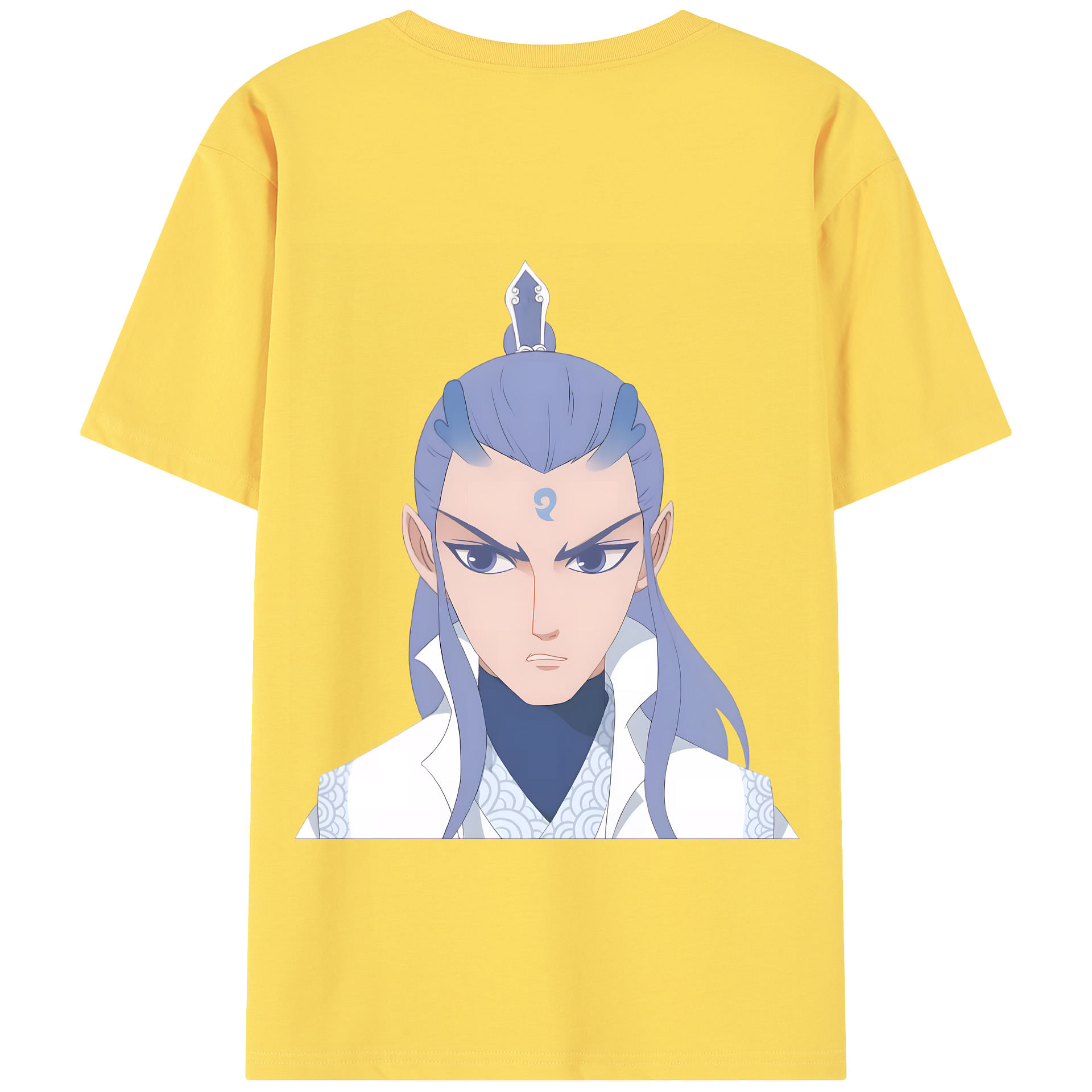 （画像用） Ne Zha 2 ナタ 魔童の大暴れ 綿100％半袖Tシャツ（背面プリント）