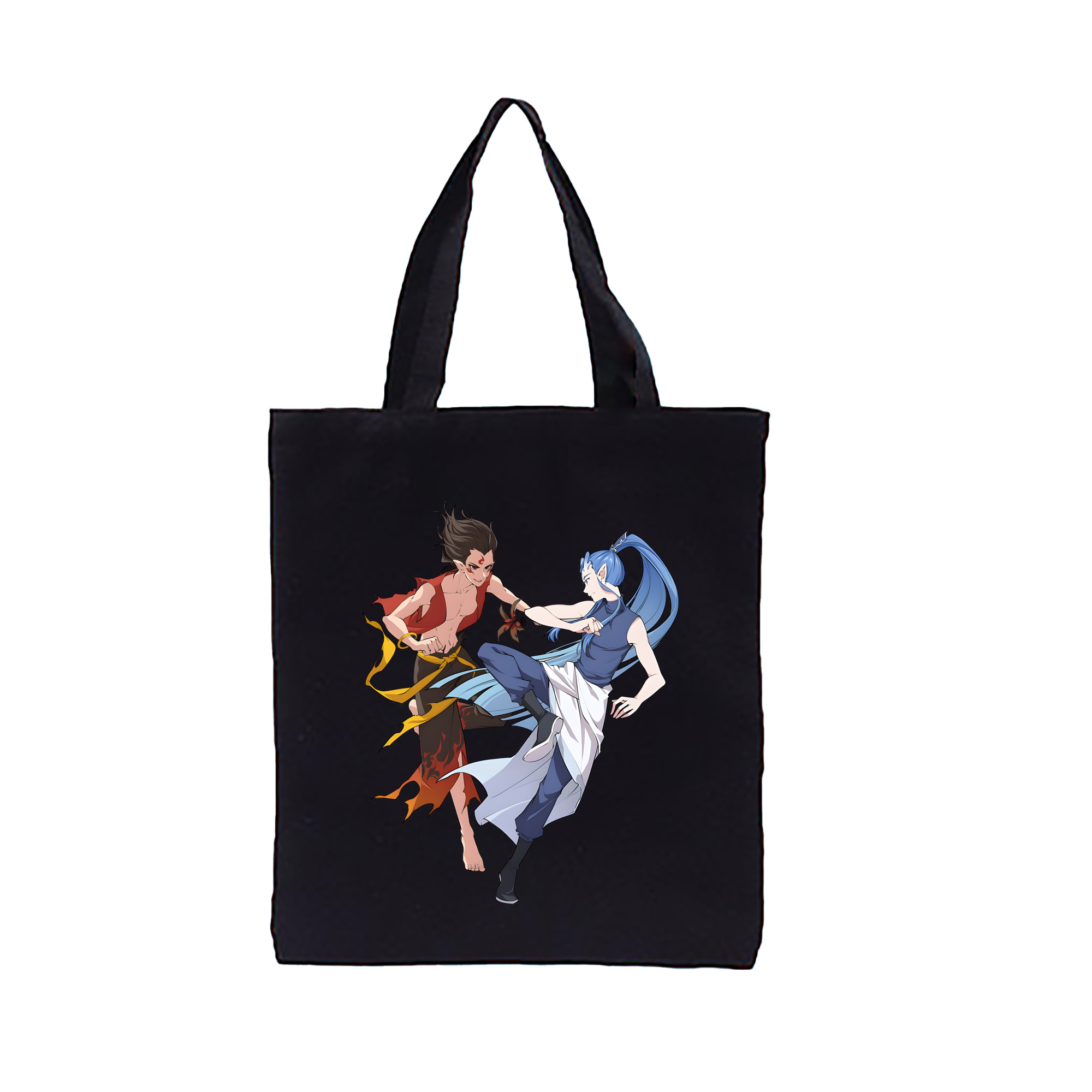 （画像用） Ne Zha 2 ナタ 魔童の大暴れ 縦型キャンバス生地手提げバッグ　トートバッグ