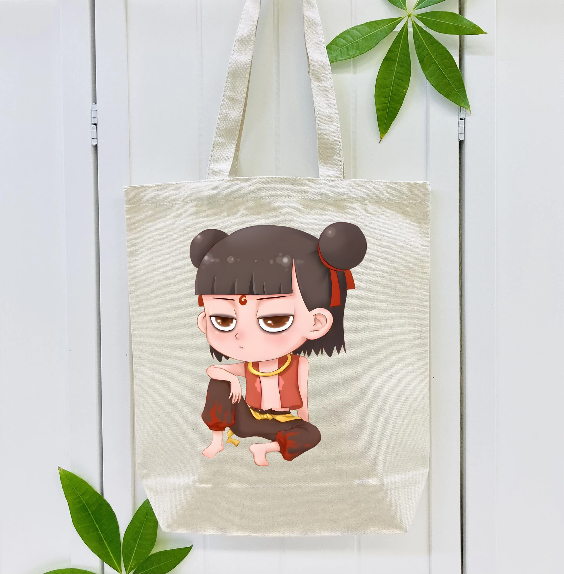 Ne Zha 2 ナタ 魔童の大暴れ 縦型キャンバス生地手提げバッグ　トートバッグ