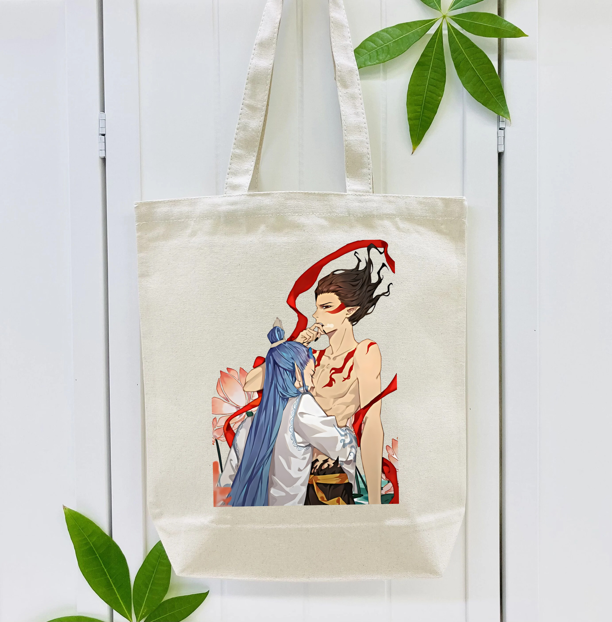 Ne Zha 2 ナタ 魔童の大暴れ 縦型キャンバス生地手提げバッグ　トートバッグ