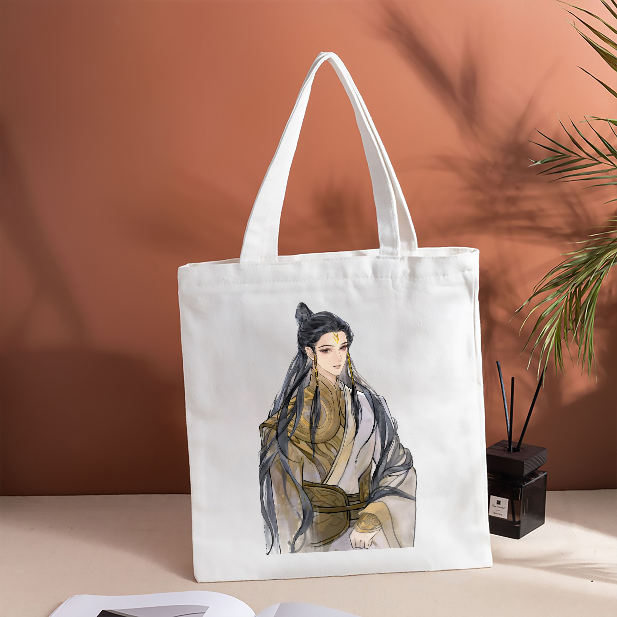Ne Zha 2 ナタ 魔童の大暴れ 縦型キャンバス生地手提げバッグ　トートバッグ