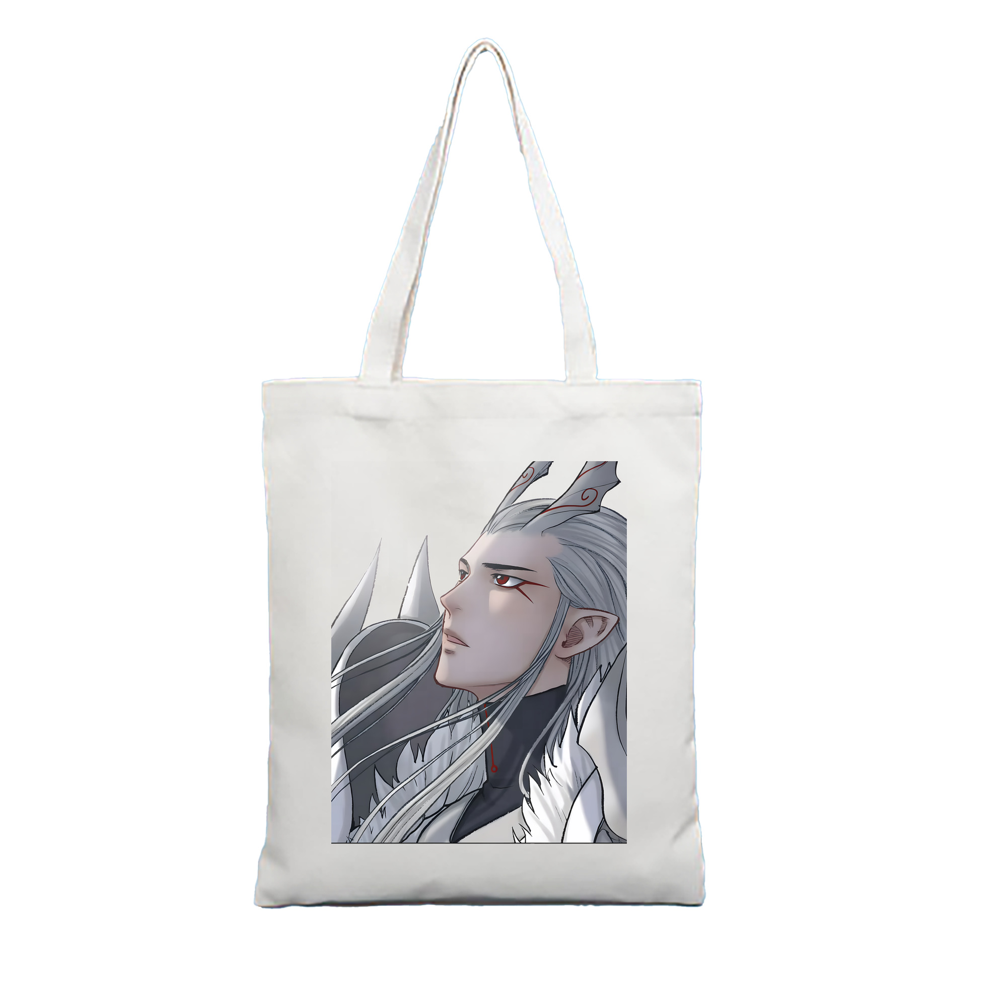 （画像用） Ne Zha 2 ナタ 魔童の大暴れ 縦型キャンバス生地手提げバッグ　トートバッグ