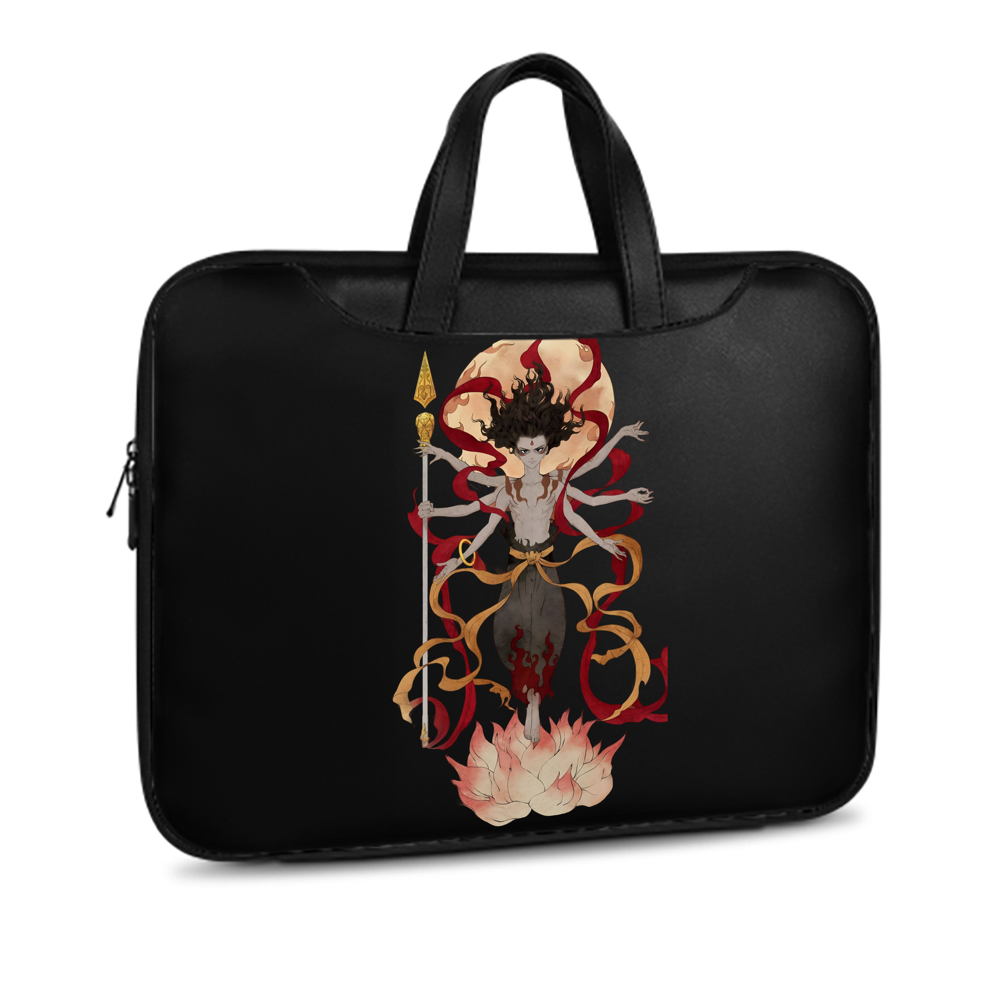 （画像用） Ne Zha 2 ナタ 魔童の大暴れ レザーラップトップバッグ　ノートパソコンケース