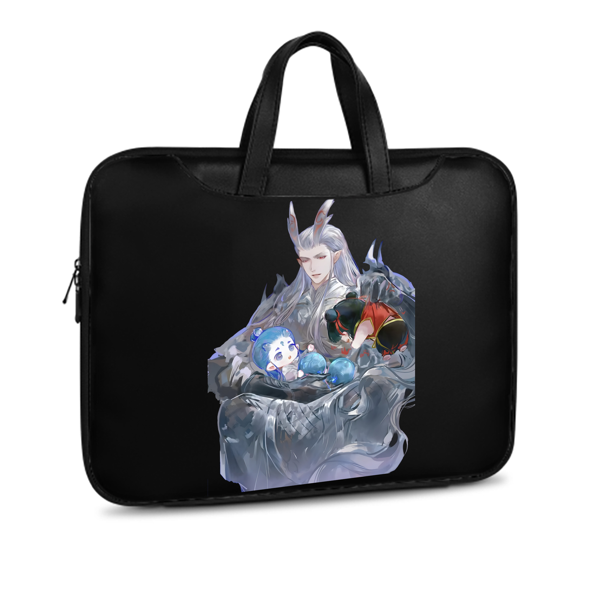 （画像用） Ne Zha 2 ナタ 魔童の大暴れ レザーラップトップバッグ　ノートパソコンケース