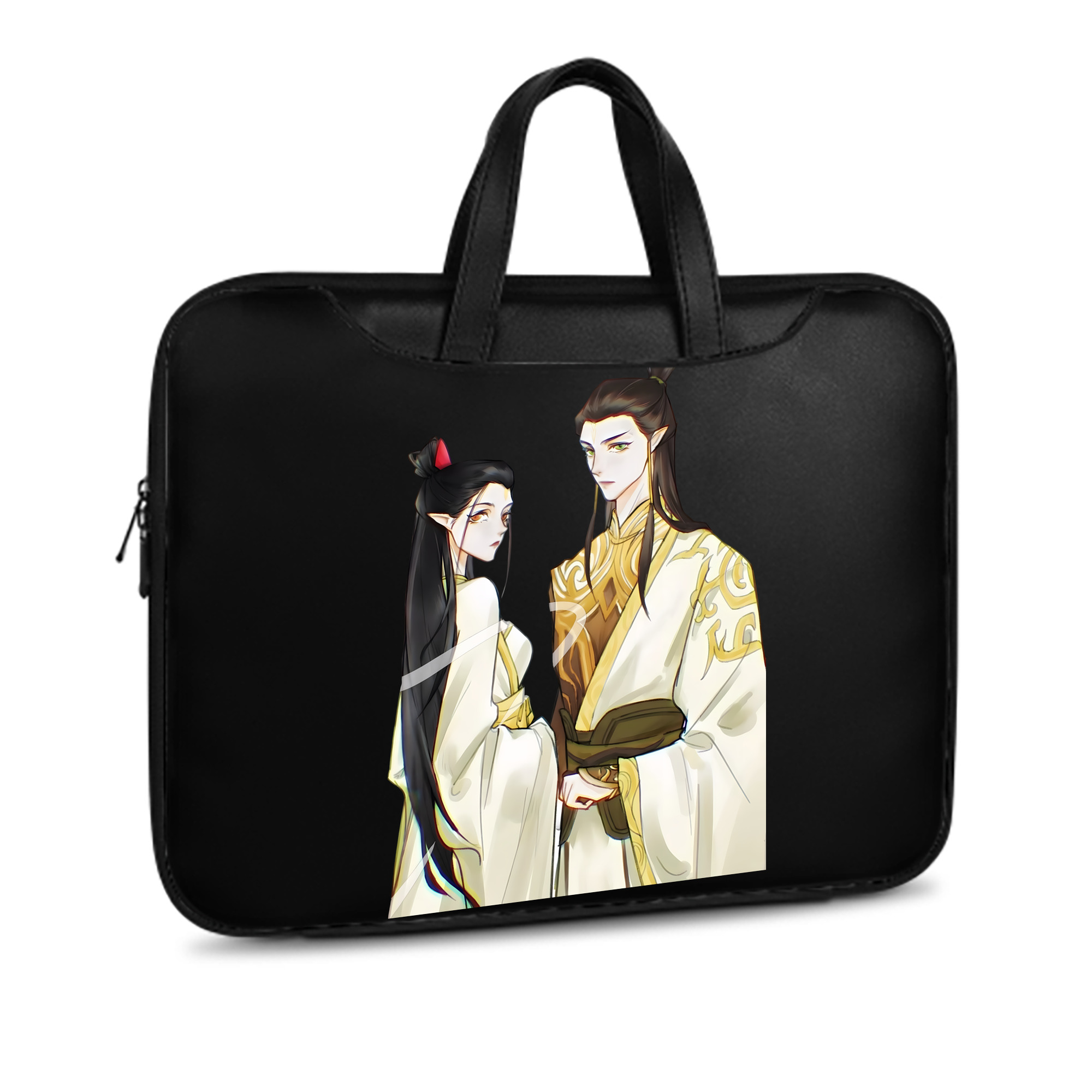 （画像用） Ne Zha 2 ナタ 魔童の大暴れ レザーラップトップバッグ　ノートパソコンケース