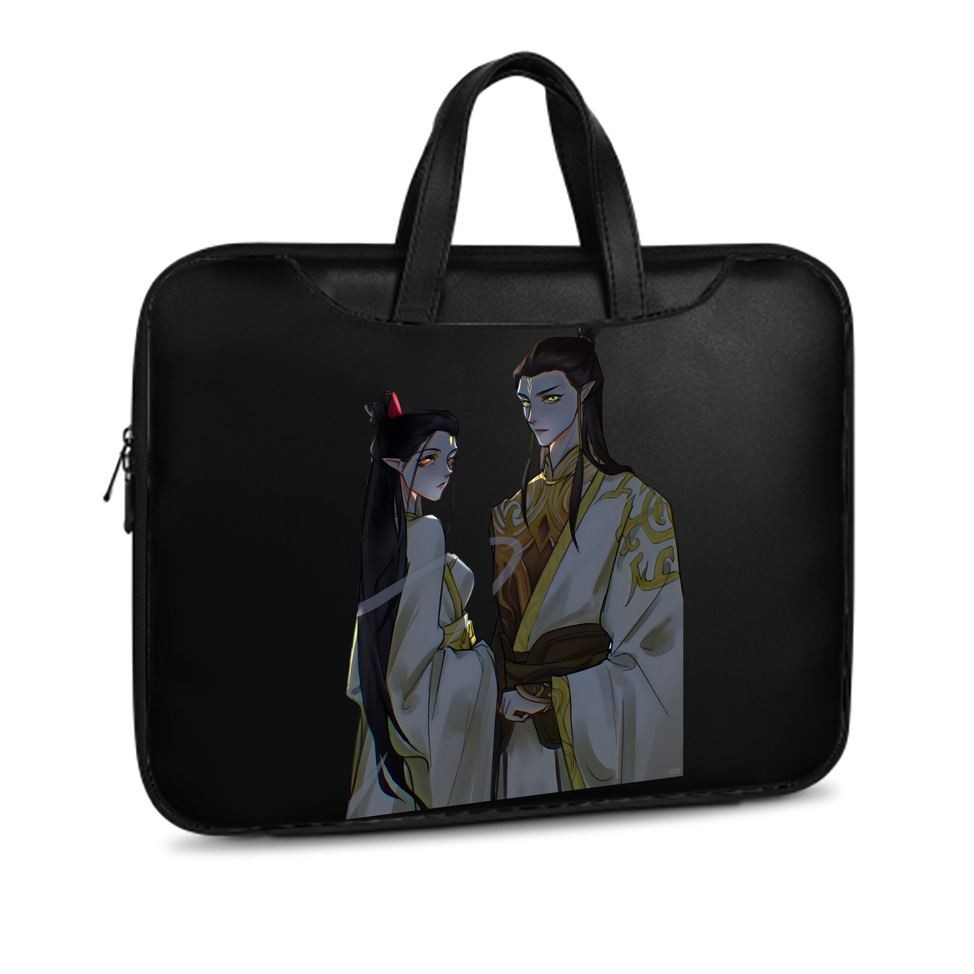 （画像用） Ne Zha 2 ナタ 魔童の大暴れ レザーラップトップバッグ　ノートパソコンケース