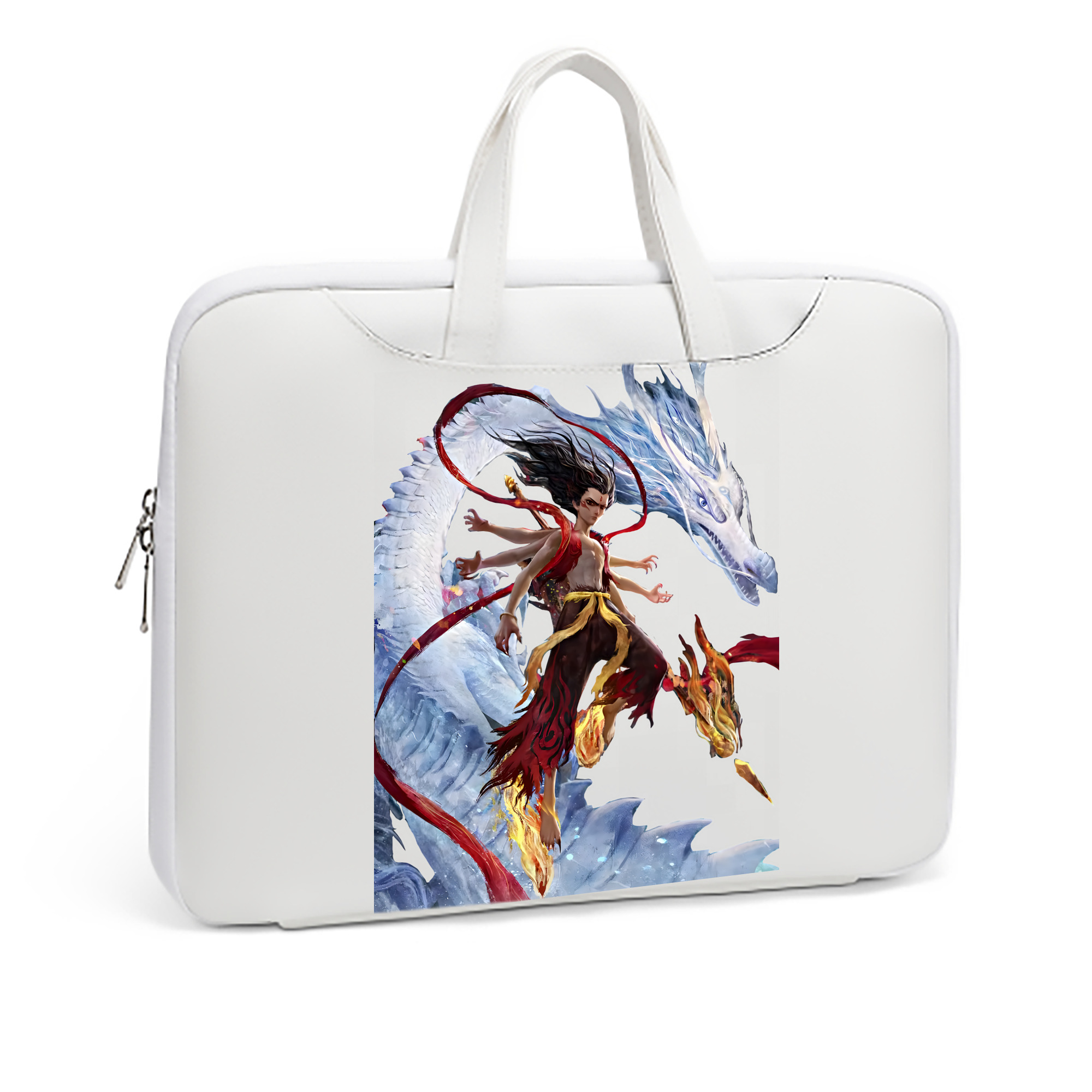 （画像用） Ne Zha 2 ナタ 魔童の大暴れ レザーラップトップバッグ　ノートパソコンケース