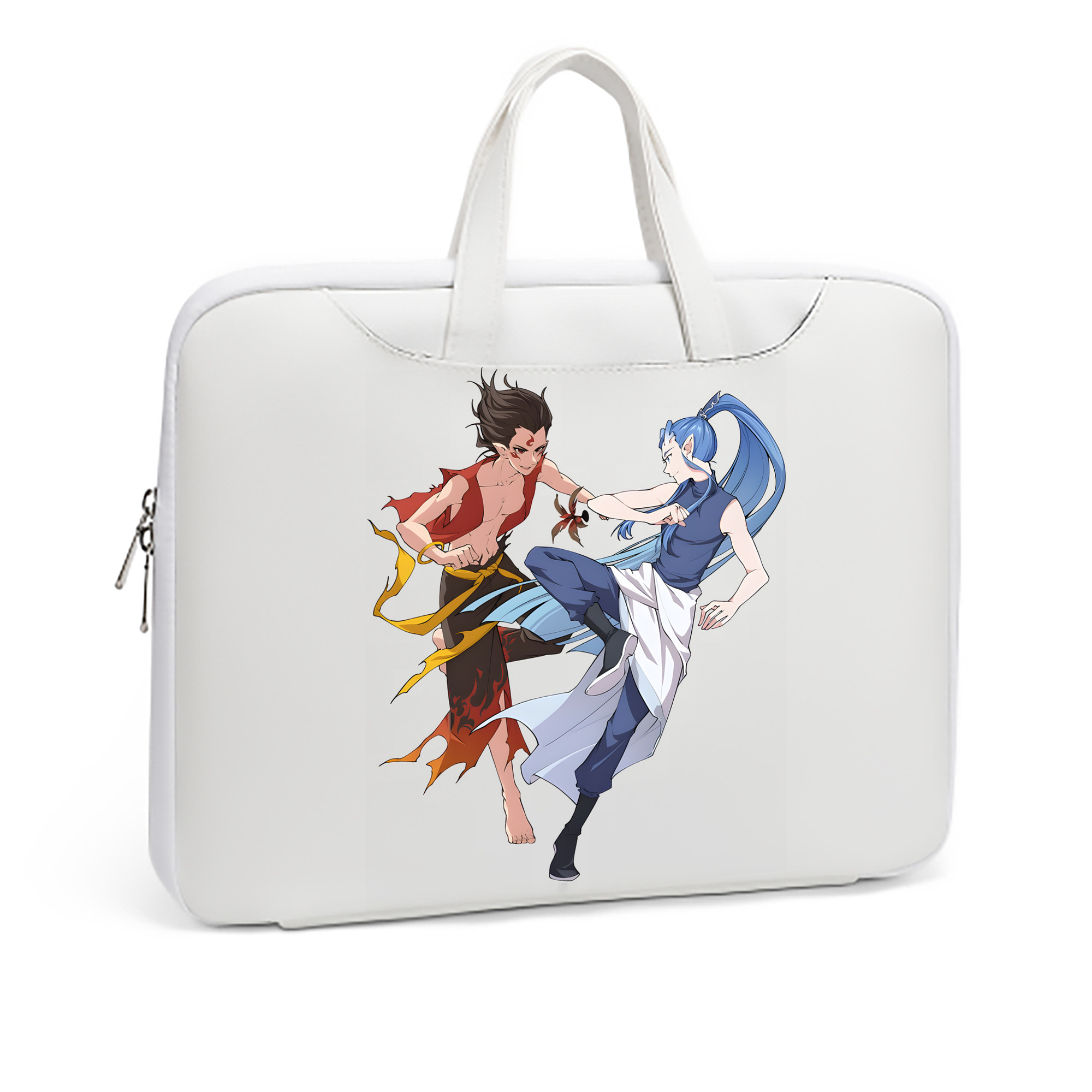 （画像用） Ne Zha 2 ナタ 魔童の大暴れ レザーラップトップバッグ　ノートパソコンケース