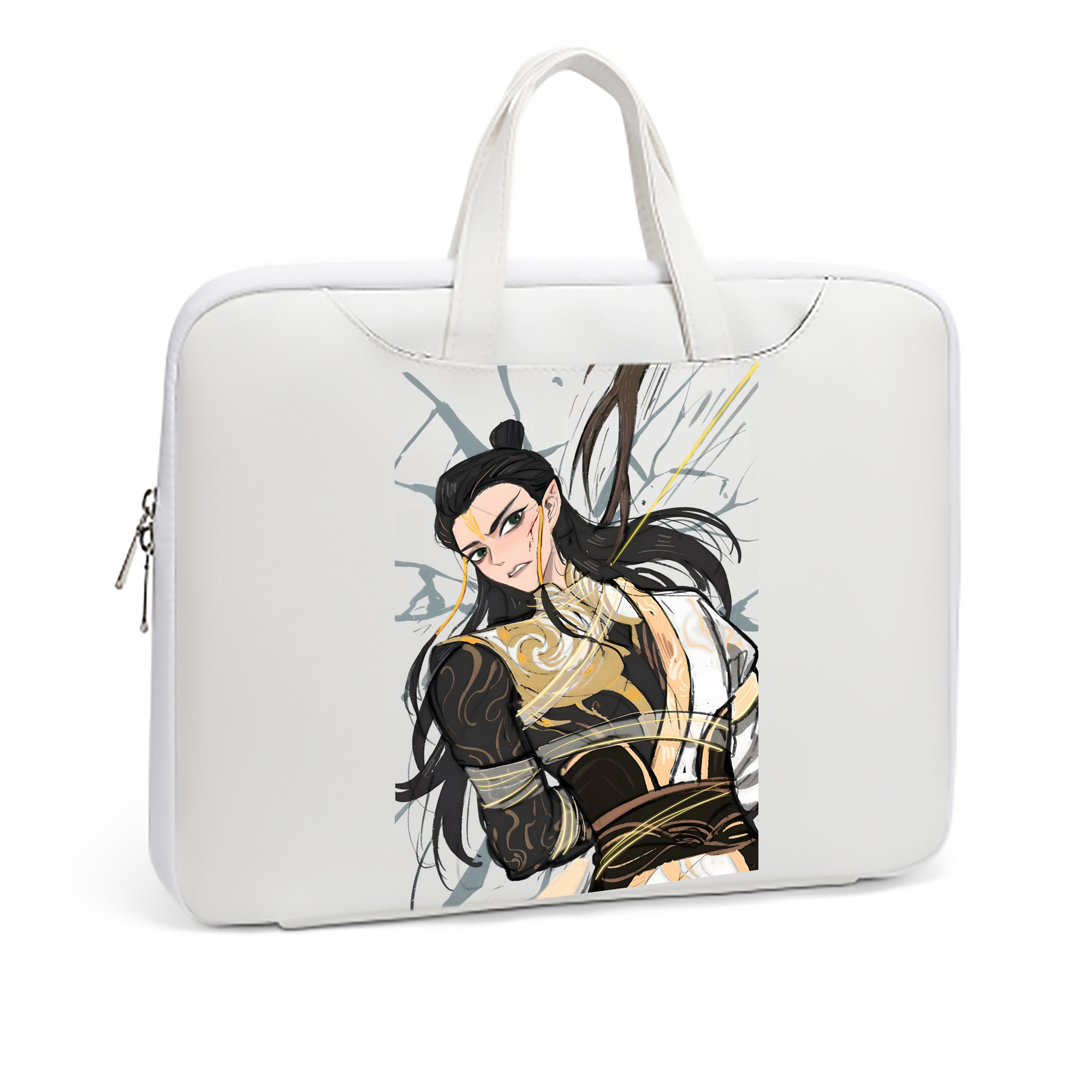 （画像用） Ne Zha 2 ナタ 魔童の大暴れ レザーラップトップバッグ　ノートパソコンケース