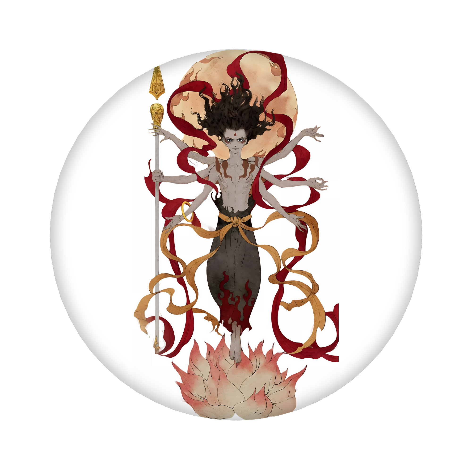 （画像用） Ne Zha 2 ナタ 魔童の大暴れ 6cm 缶バッジ 複数セット