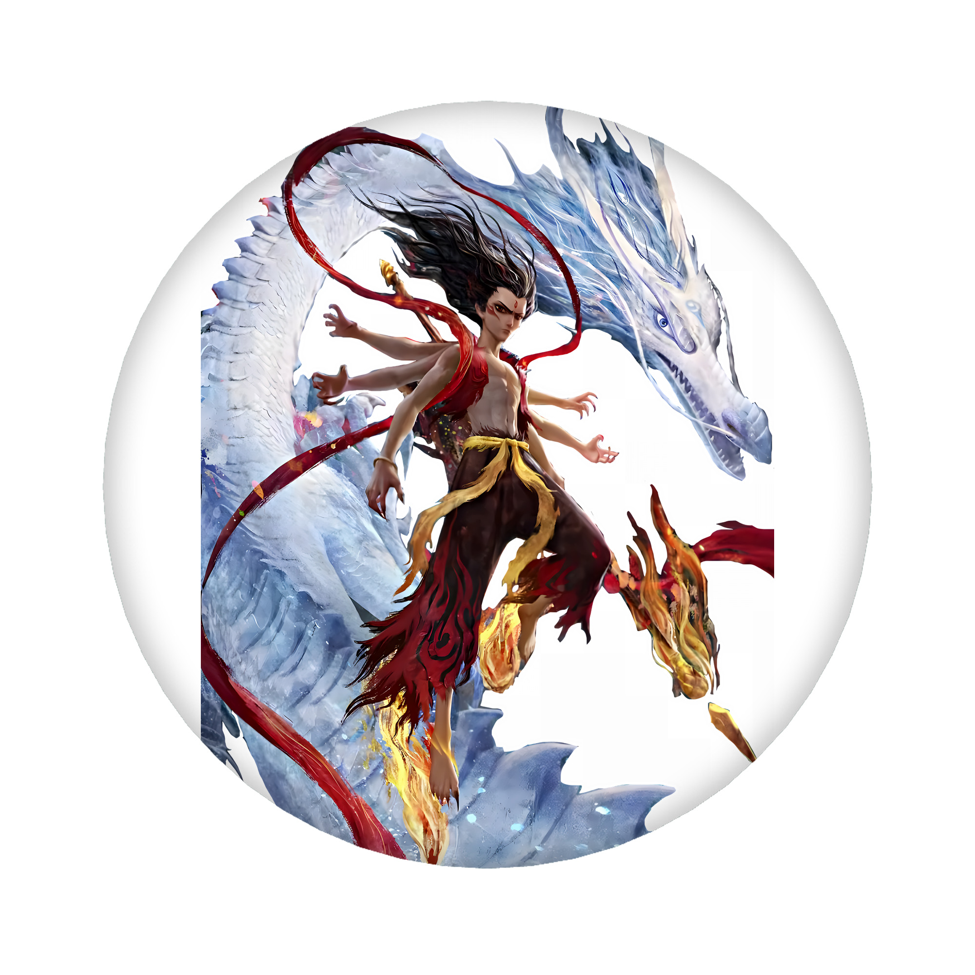 （画像用） Ne Zha 2 ナタ 魔童の大暴れ 6cm 缶バッジ 複数セット