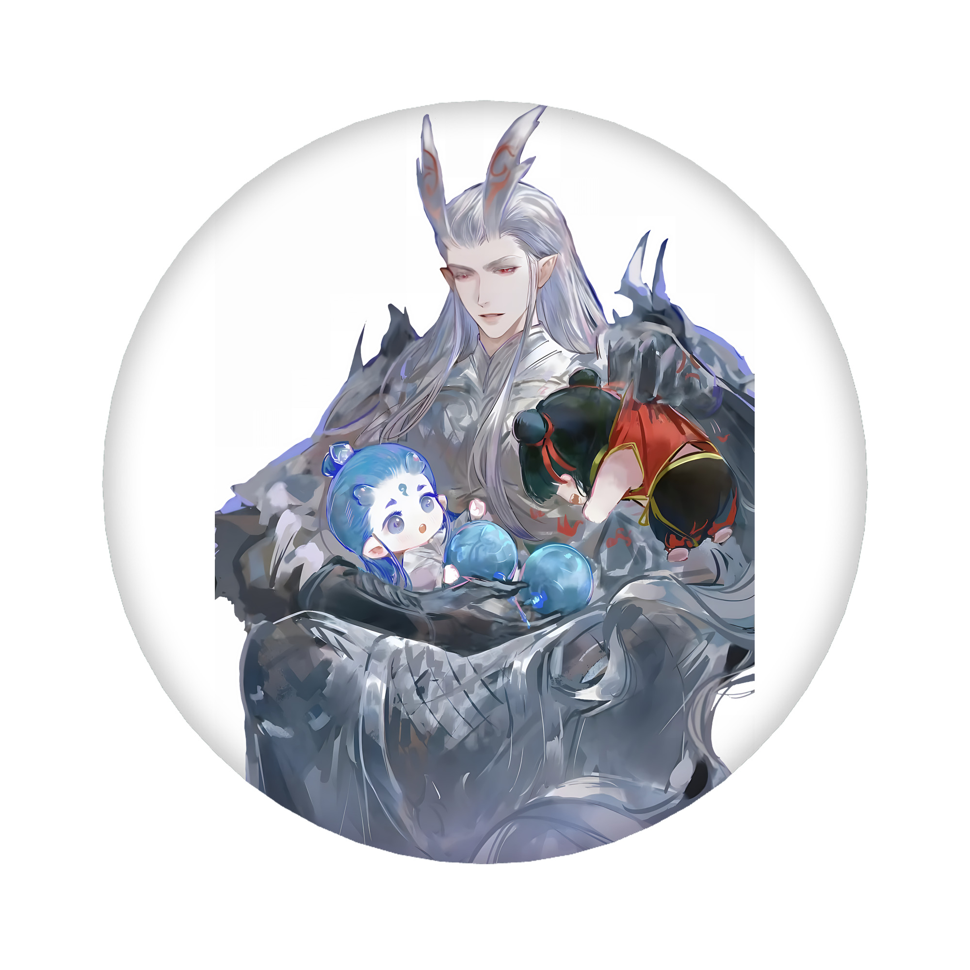 （画像用） Ne Zha 2 ナタ 魔童の大暴れ 6cm 缶バッジ 複数セット