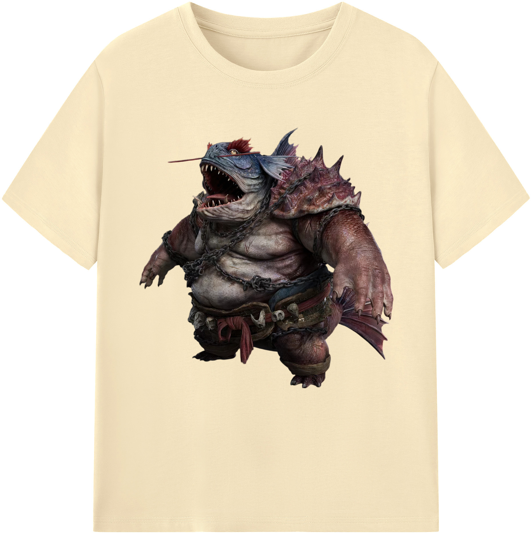（画像用） Ne Zha 2 ナタ 魔童の大暴れ 綿100％半袖Tシャツ（フロントプリント）