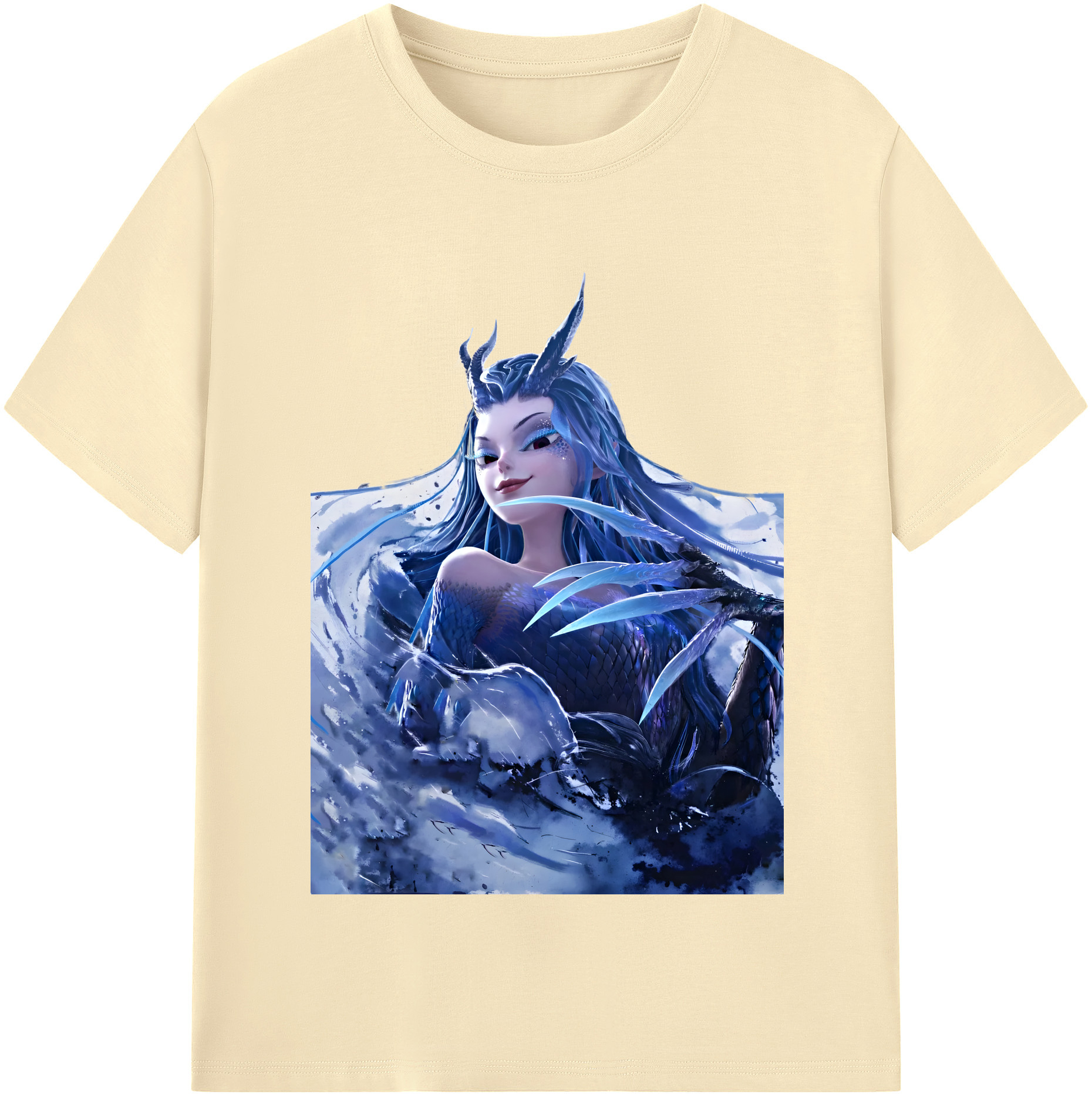 （画像用） Ne Zha 2 ナタ 魔童の大暴れ 綿100％半袖Tシャツ（フロントプリント）