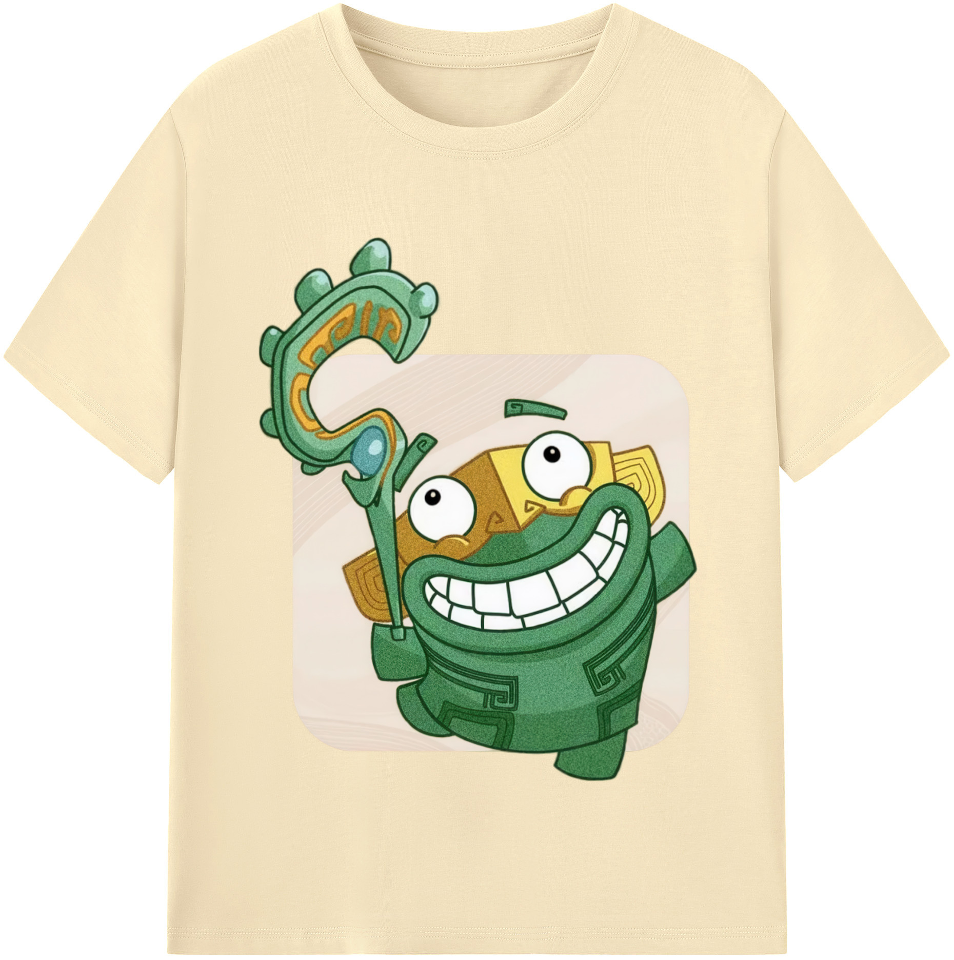 （画像用） Ne Zha 2 ナタ 魔童の大暴れ 綿100％半袖Tシャツ（フロントプリント）