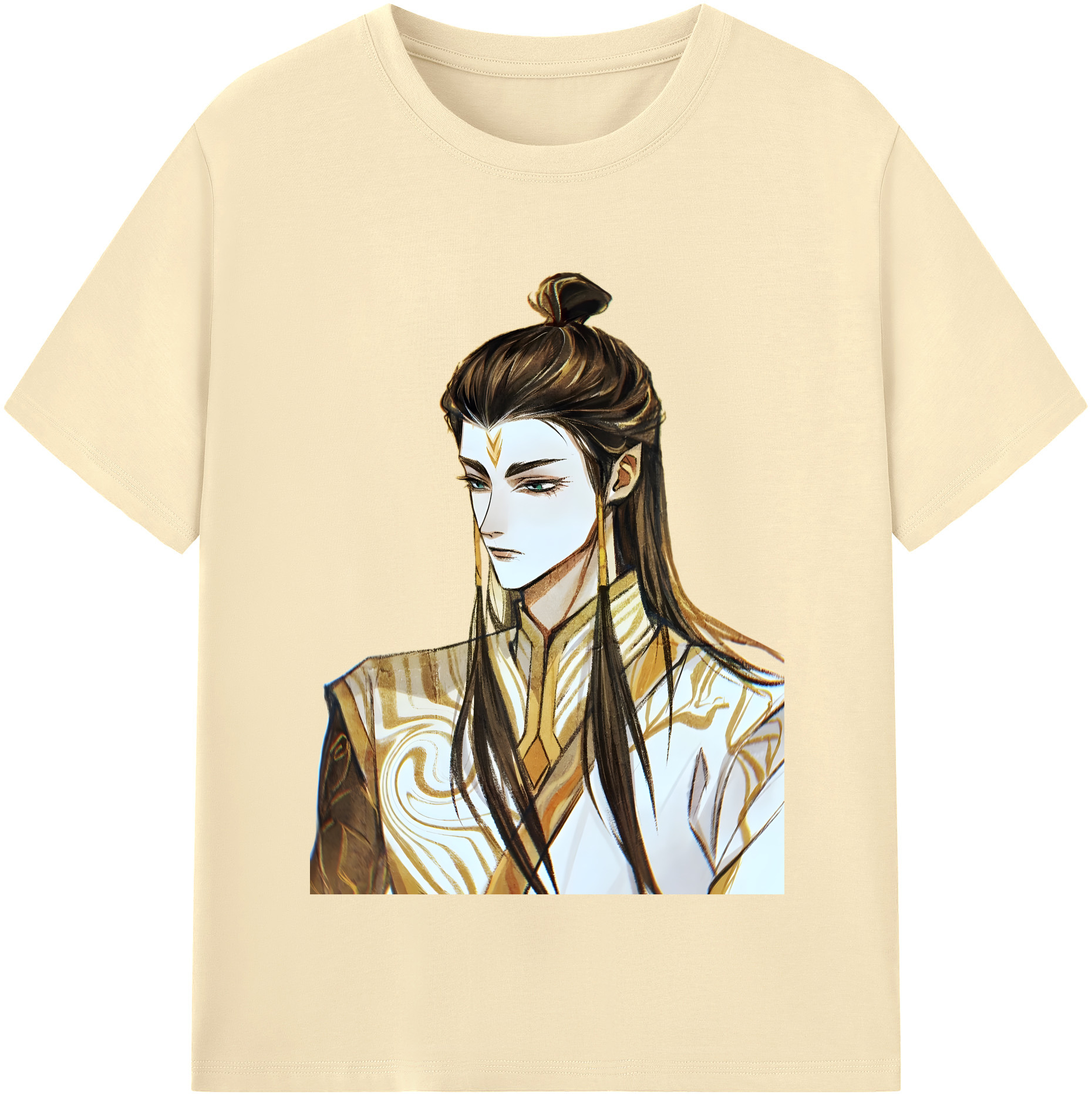 （画像用） Ne Zha 2 ナタ 魔童の大暴れ 綿100％半袖Tシャツ（フロントプリント）