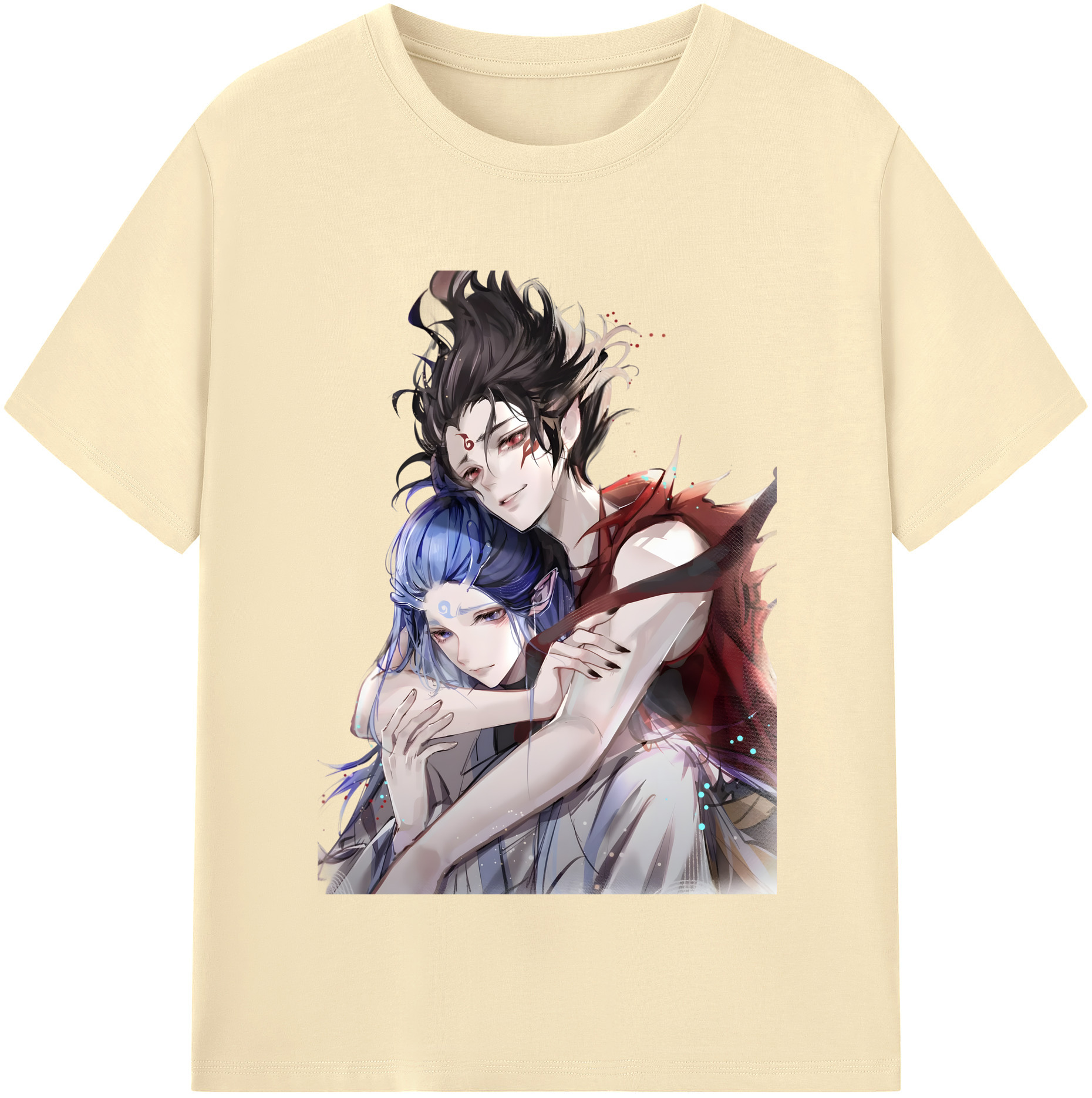 （画像用） Ne Zha 2 ナタ 魔童の大暴れ 綿100％半袖Tシャツ（フロントプリント）
