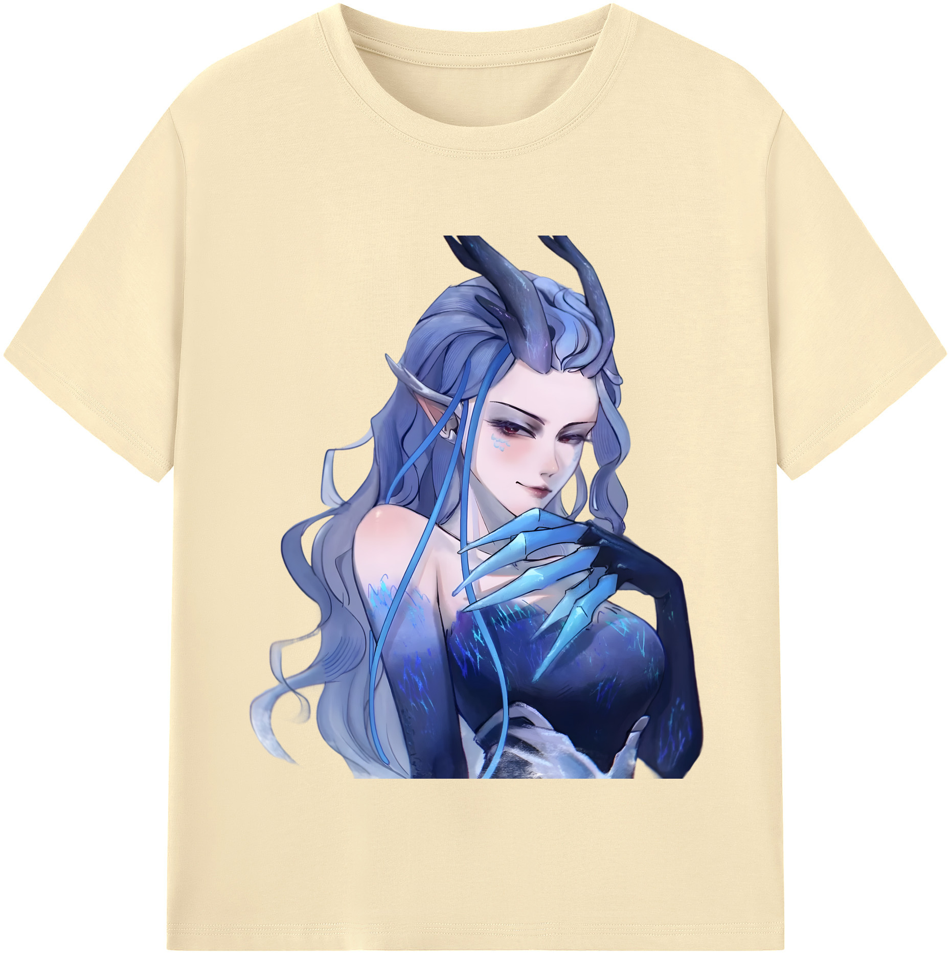 （画像用） Ne Zha 2 ナタ 魔童の大暴れ 綿100％半袖Tシャツ（フロントプリント）