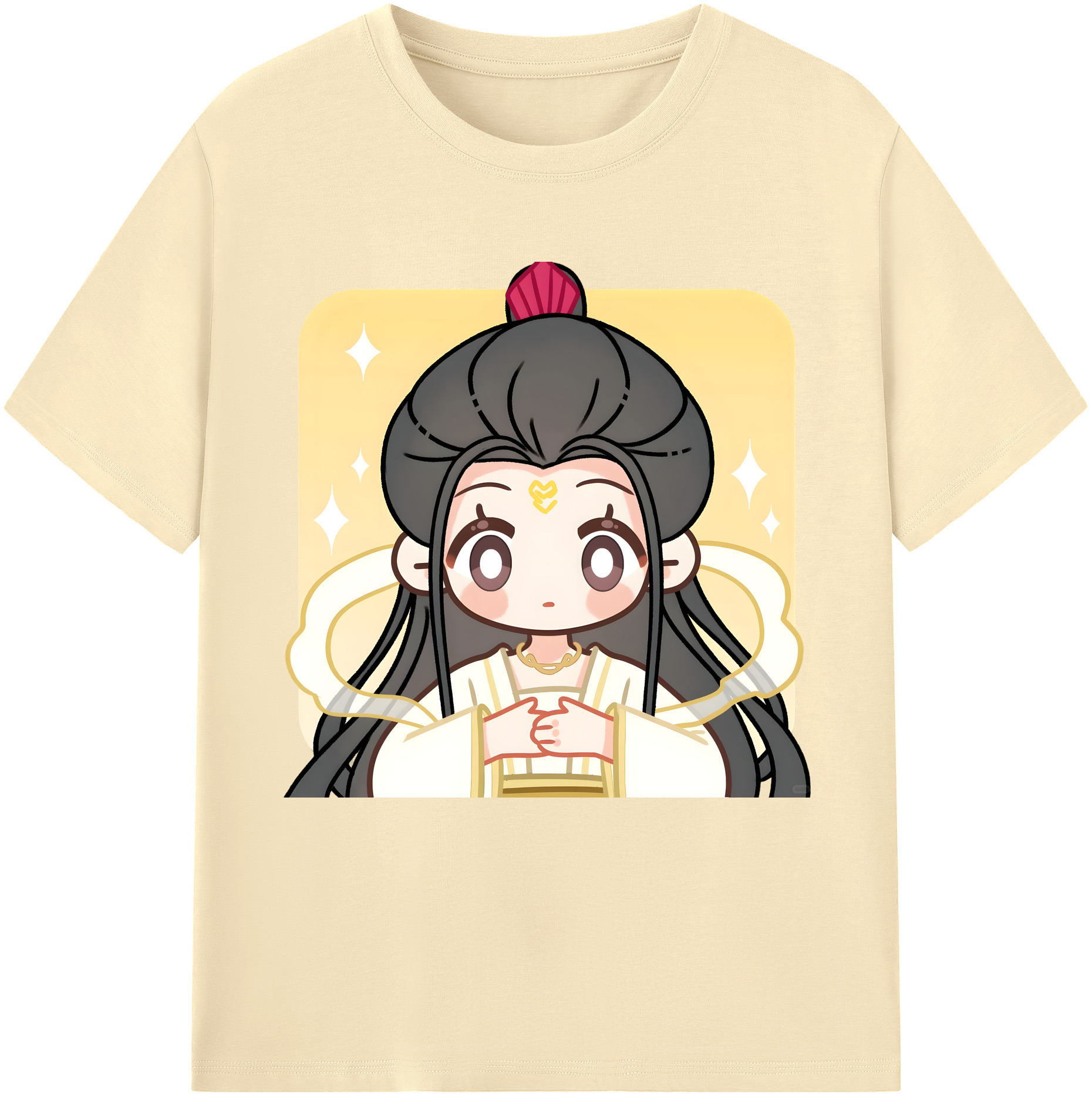 （画像用） Ne Zha 2 ナタ 魔童の大暴れ 綿100％半袖Tシャツ（フロントプリント）