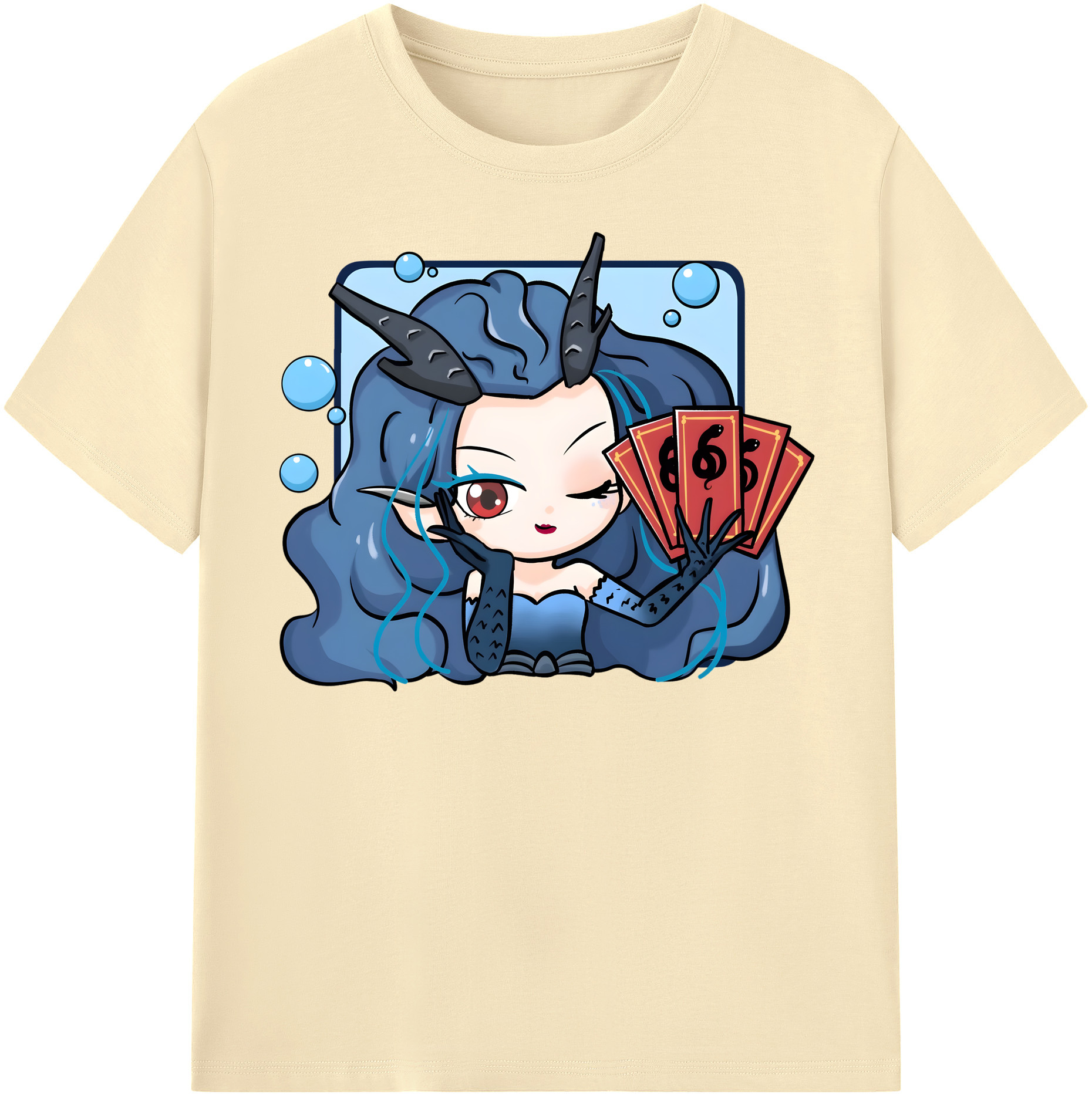 （画像用） Ne Zha 2 ナタ 魔童の大暴れ 綿100％半袖Tシャツ（フロントプリント）