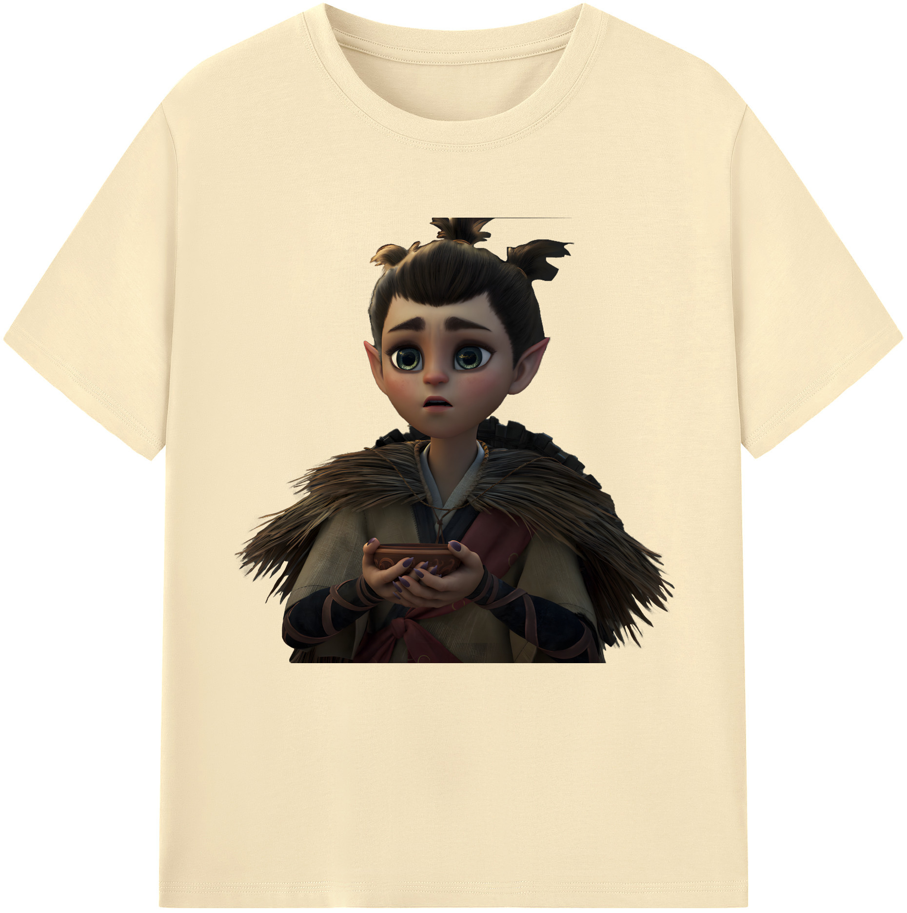 （画像用） Ne Zha 2 ナタ 魔童の大暴れ 綿100％半袖Tシャツ（フロントプリント）