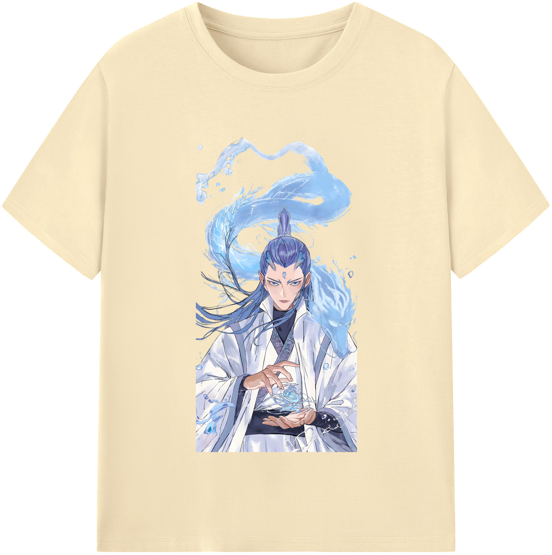（画像用） Ne Zha 2 ナタ 魔童の大暴れ 綿100％半袖Tシャツ（フロントプリント）
