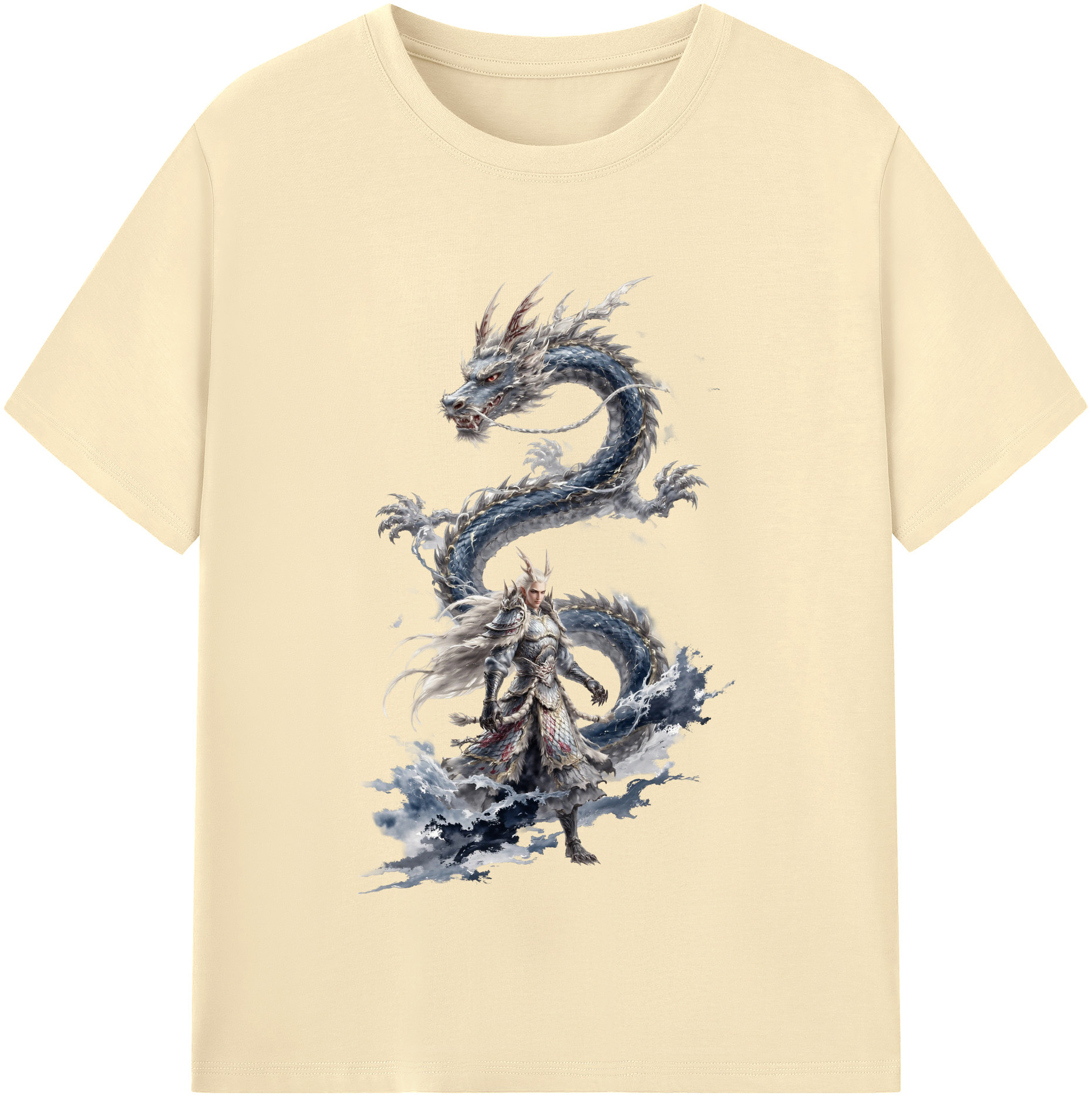 （画像用） Ne Zha 2 ナタ 魔童の大暴れ 綿100％半袖Tシャツ（フロントプリント）