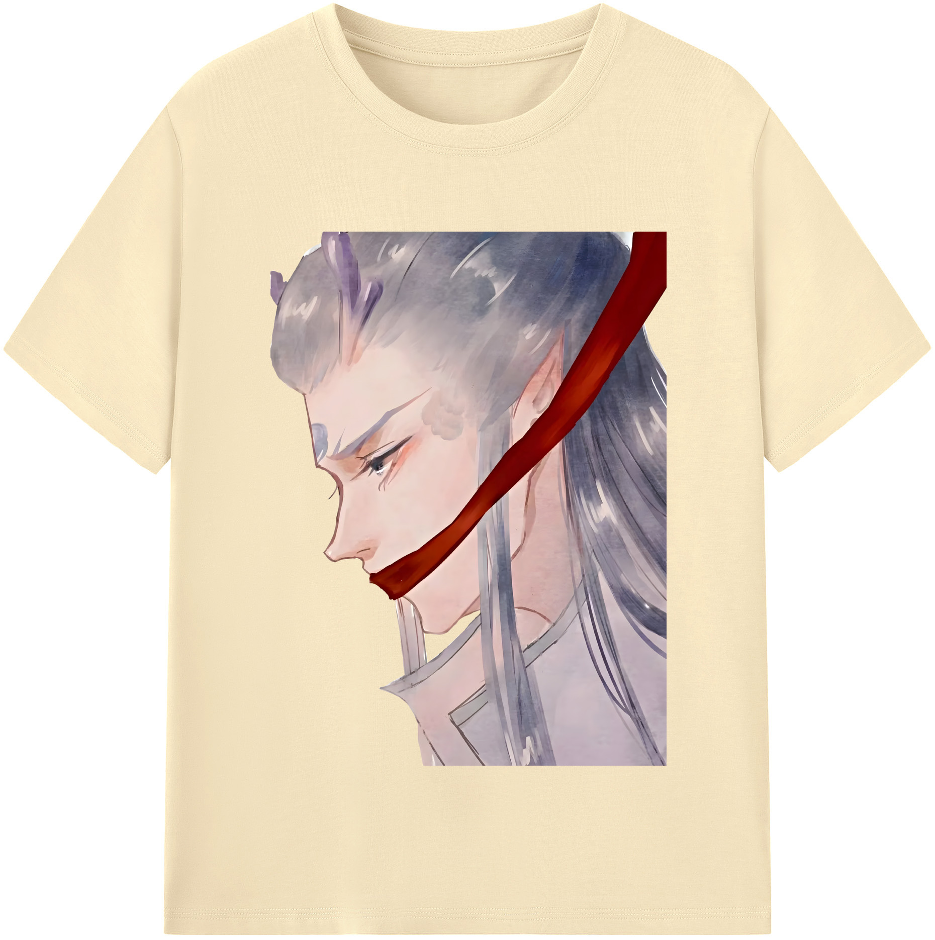 （画像用） Ne Zha 2 ナタ 魔童の大暴れ 綿100％半袖Tシャツ（フロントプリント）