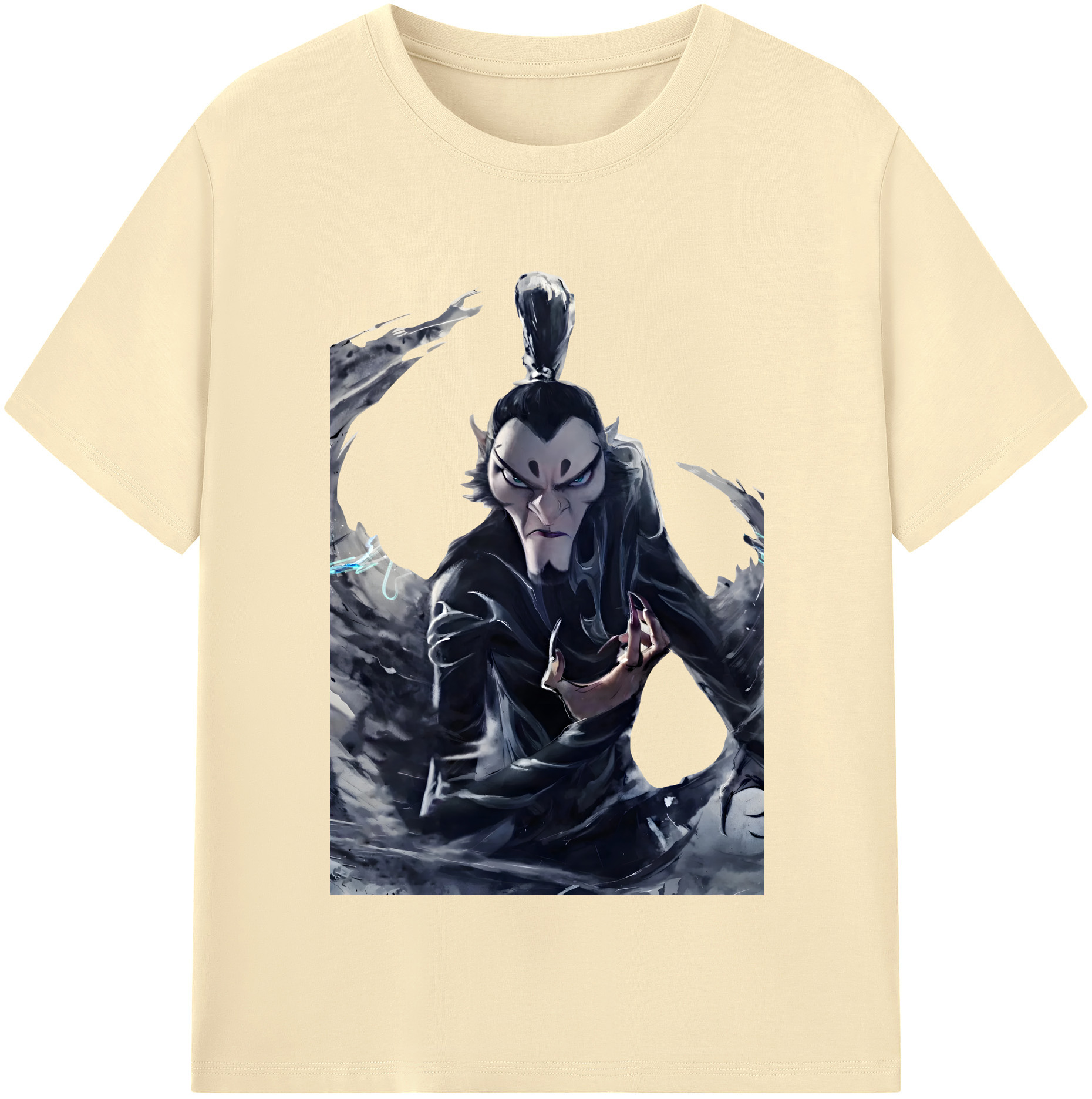 （画像用） Ne Zha 2 ナタ 魔童の大暴れ 綿100％半袖Tシャツ（フロントプリント）