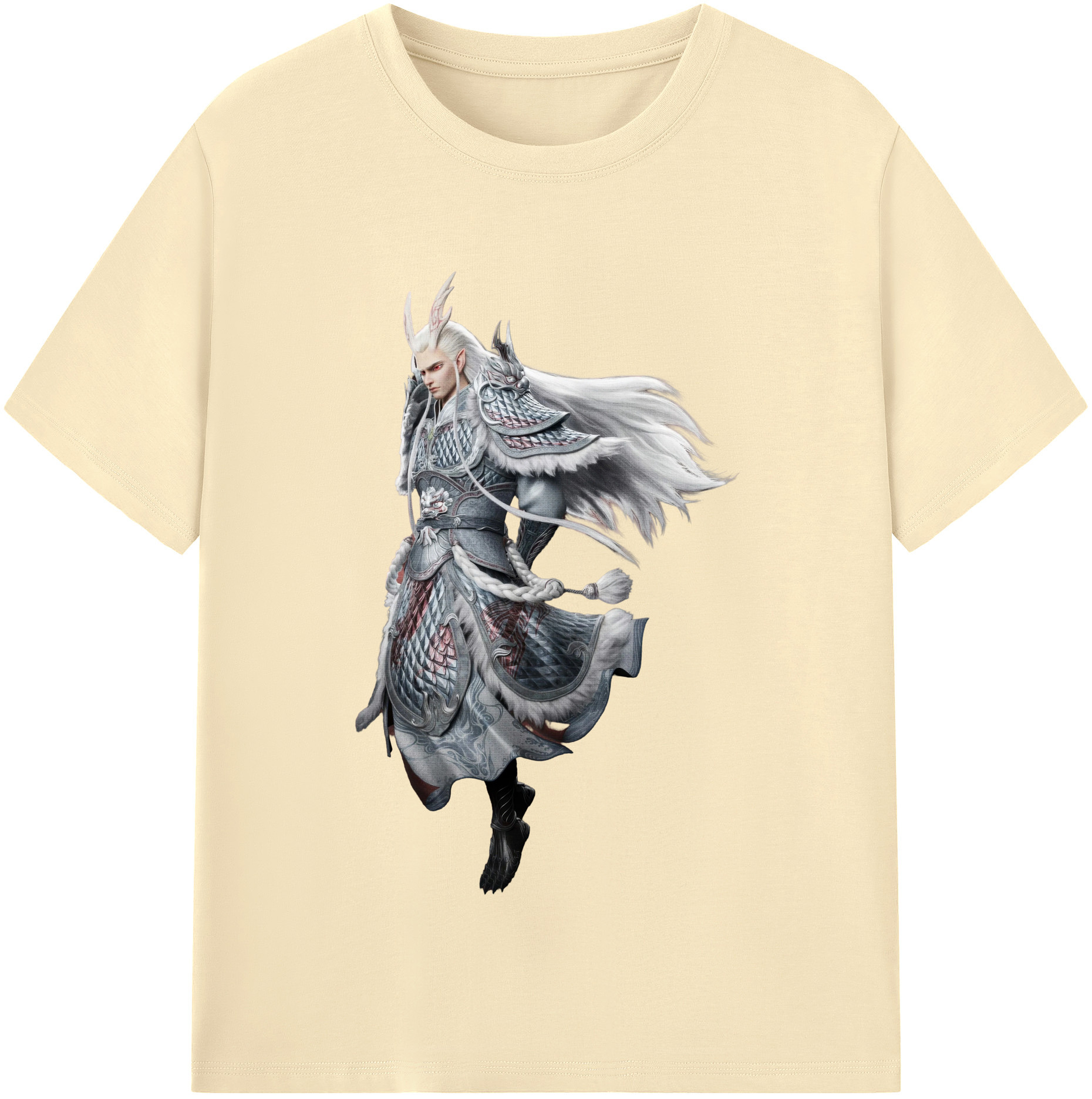 （画像用） Ne Zha 2 ナタ 魔童の大暴れ 綿100％半袖Tシャツ（フロントプリント）