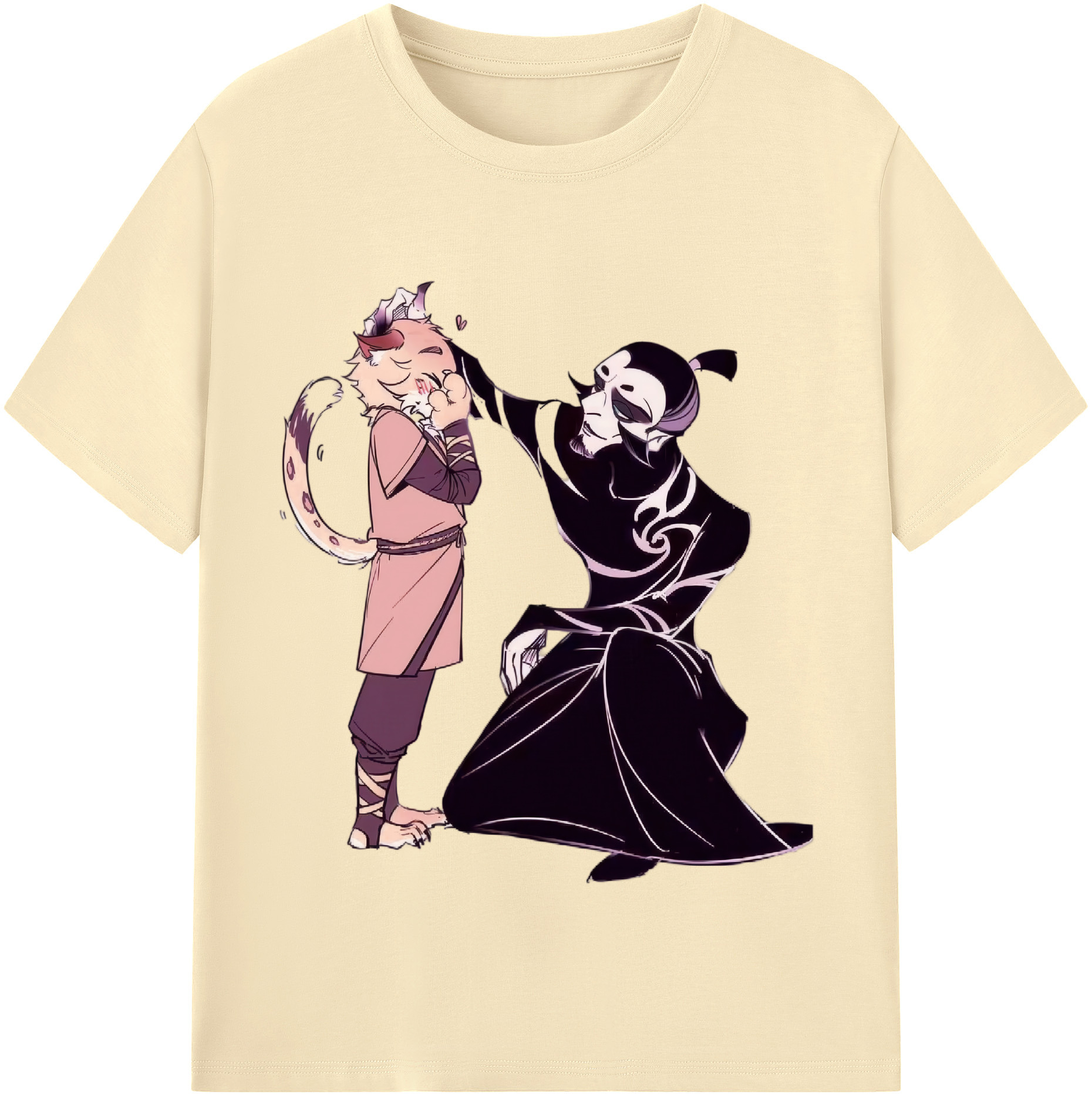 （画像用） Ne Zha 2 ナタ 魔童の大暴れ 綿100％半袖Tシャツ（フロントプリント）