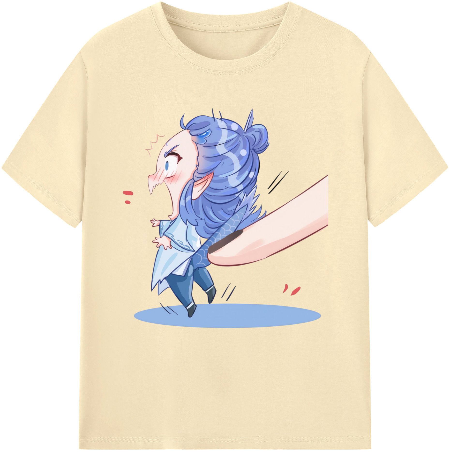 （画像用） Ne Zha 2 ナタ 魔童の大暴れ 綿100％半袖Tシャツ（フロントプリント）
