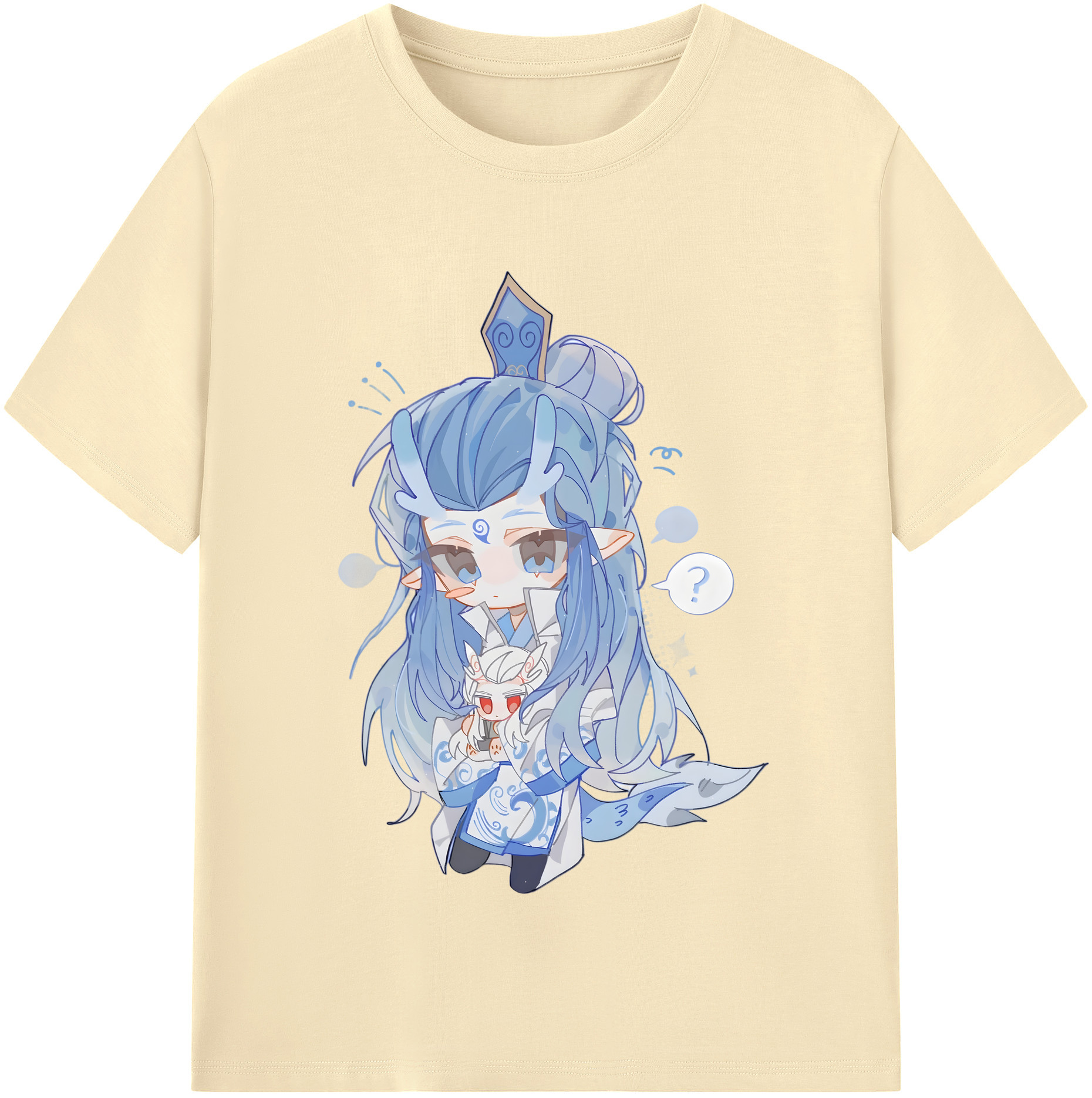 （画像用） Ne Zha 2 ナタ 魔童の大暴れ 綿100％半袖Tシャツ（フロントプリント）