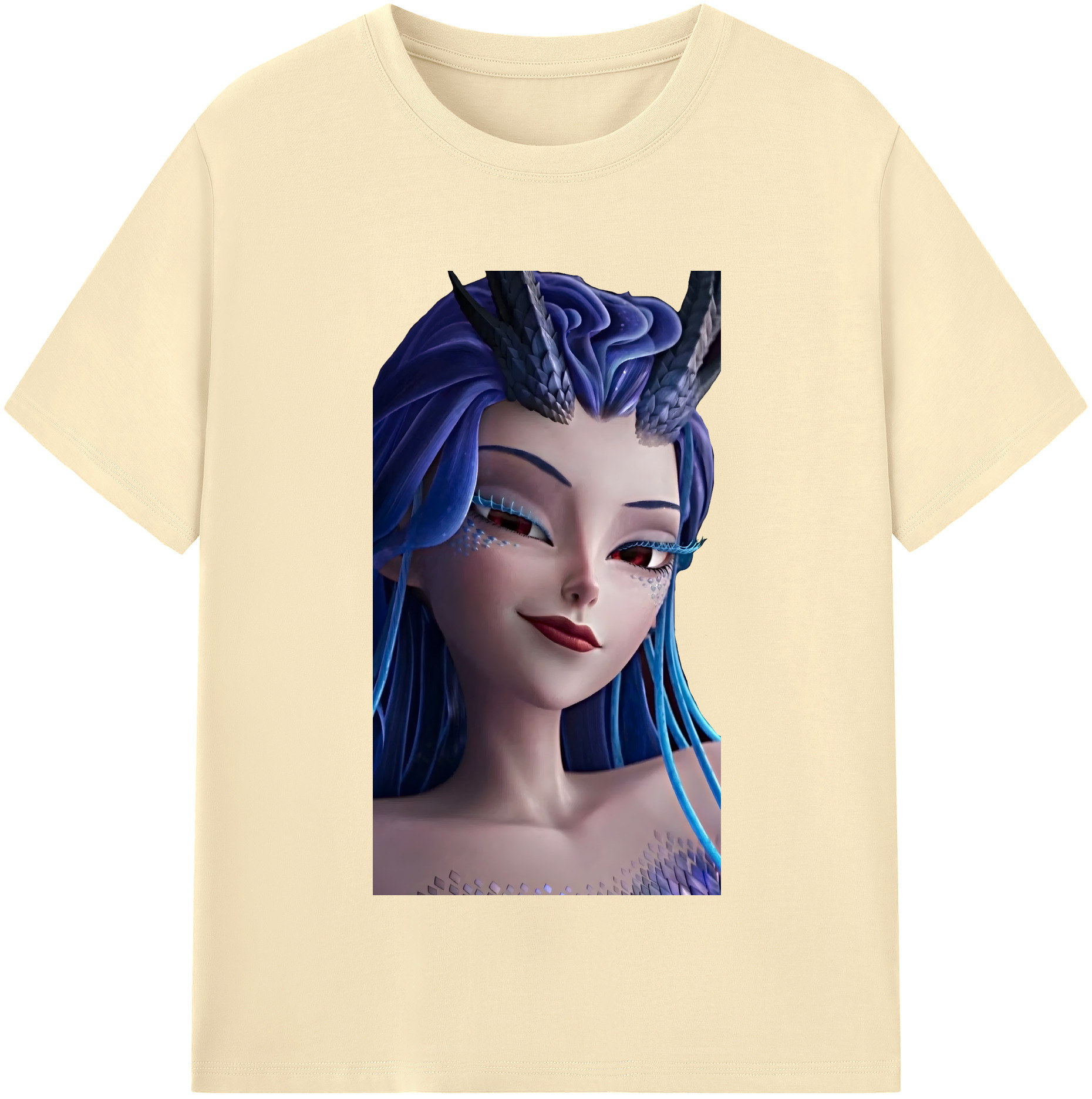 （画像用） Ne Zha 2 ナタ 魔童の大暴れ 綿100％半袖Tシャツ（フロントプリント）