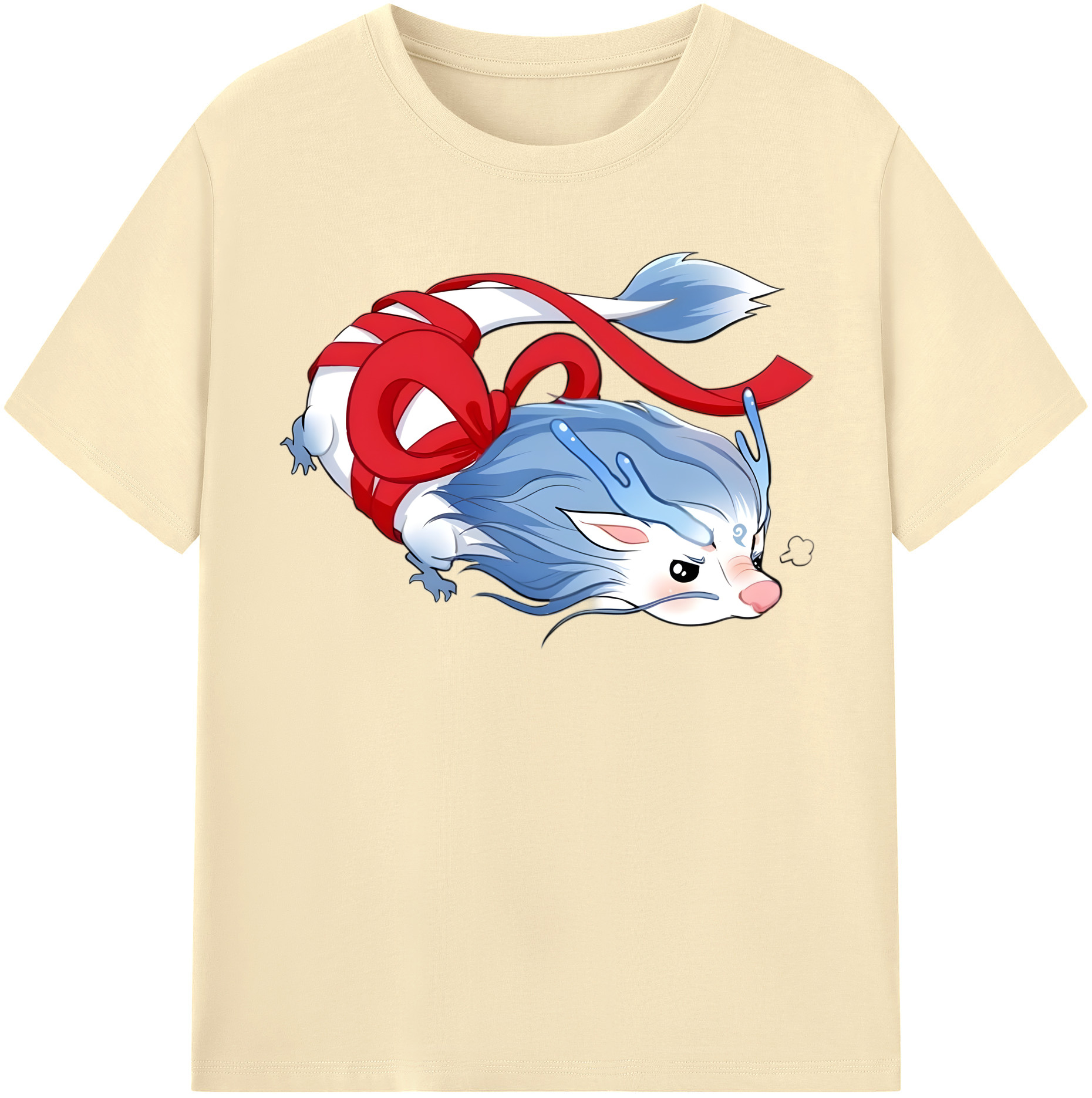 （画像用） Ne Zha 2 ナタ 魔童の大暴れ 綿100％半袖Tシャツ（フロントプリント）
