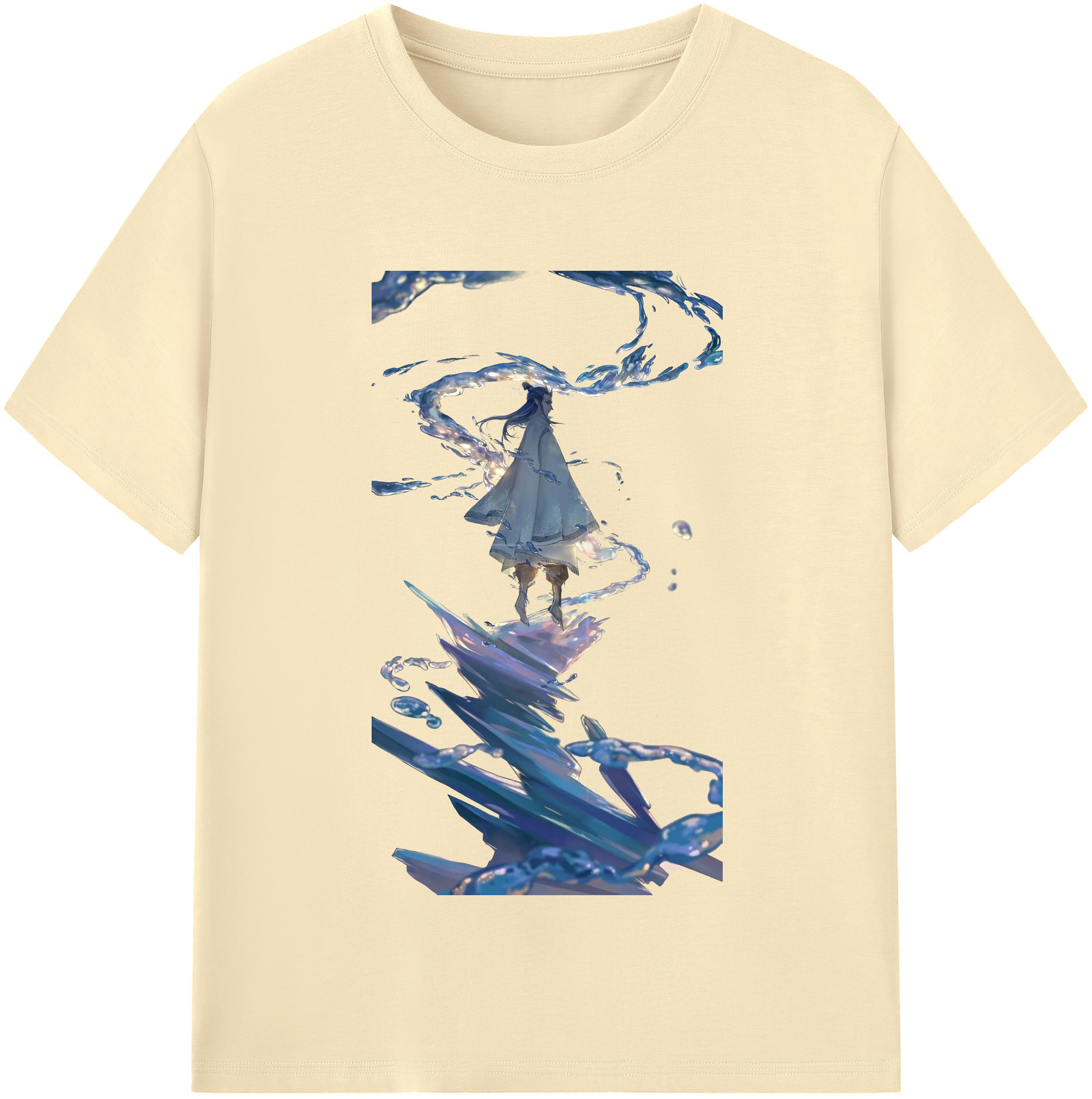 （画像用） Ne Zha 2 ナタ 魔童の大暴れ 綿100％半袖Tシャツ（フロントプリント）