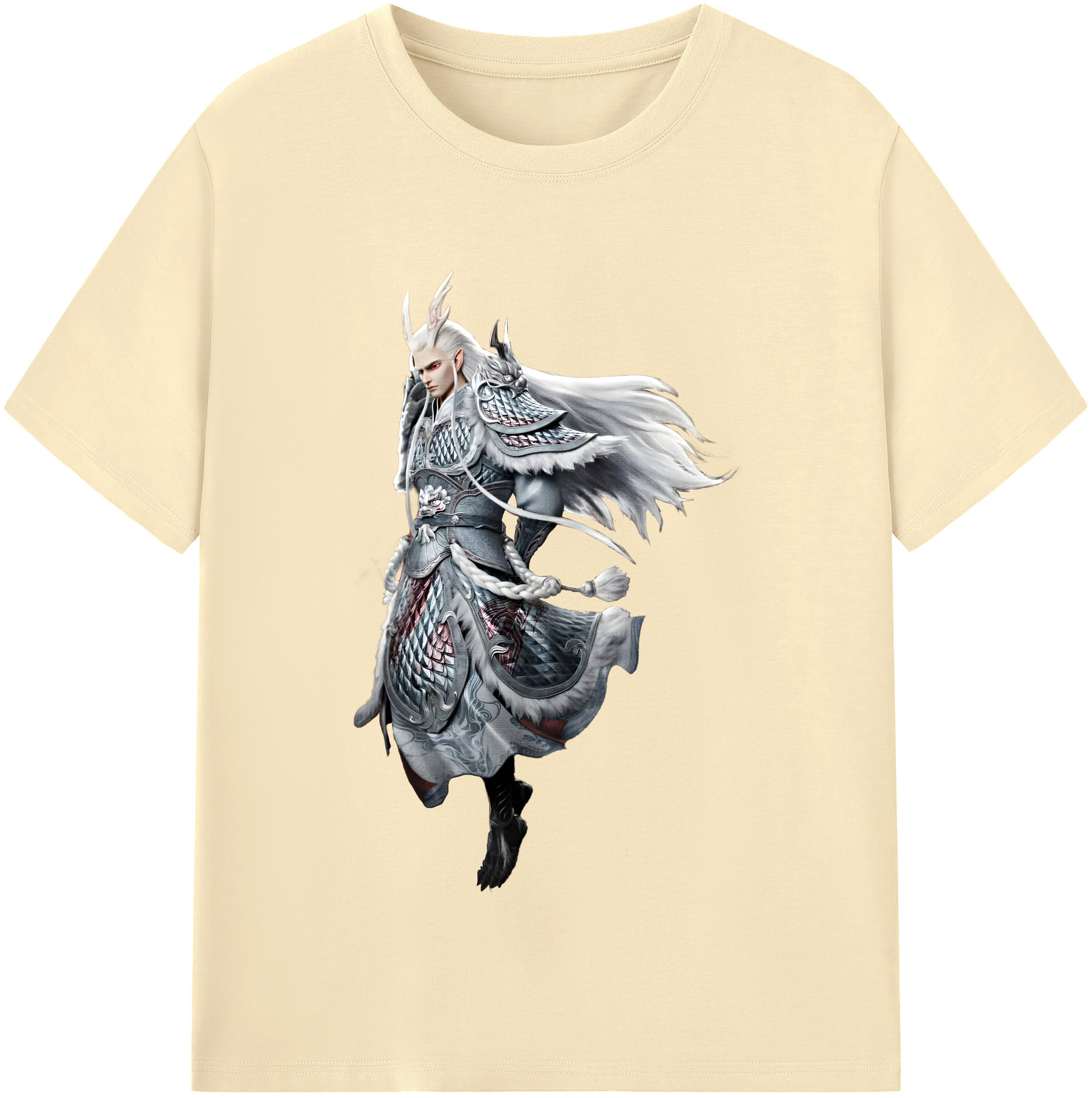 （画像用） Ne Zha 2 ナタ 魔童の大暴れ 綿100％半袖Tシャツ（フロントプリント）