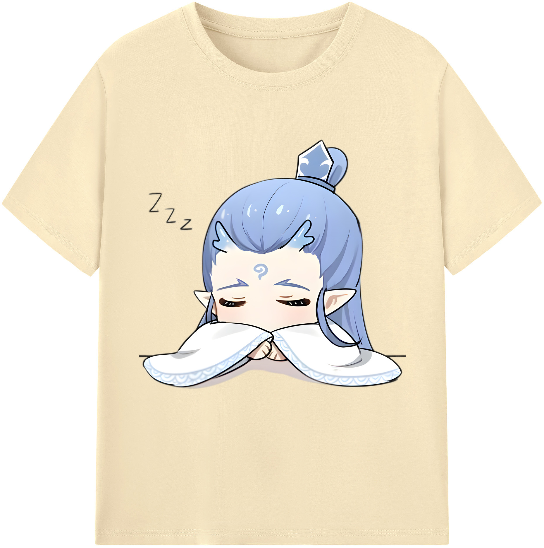 （画像用） Ne Zha 2 ナタ 魔童の大暴れ 綿100％半袖Tシャツ（フロントプリント）