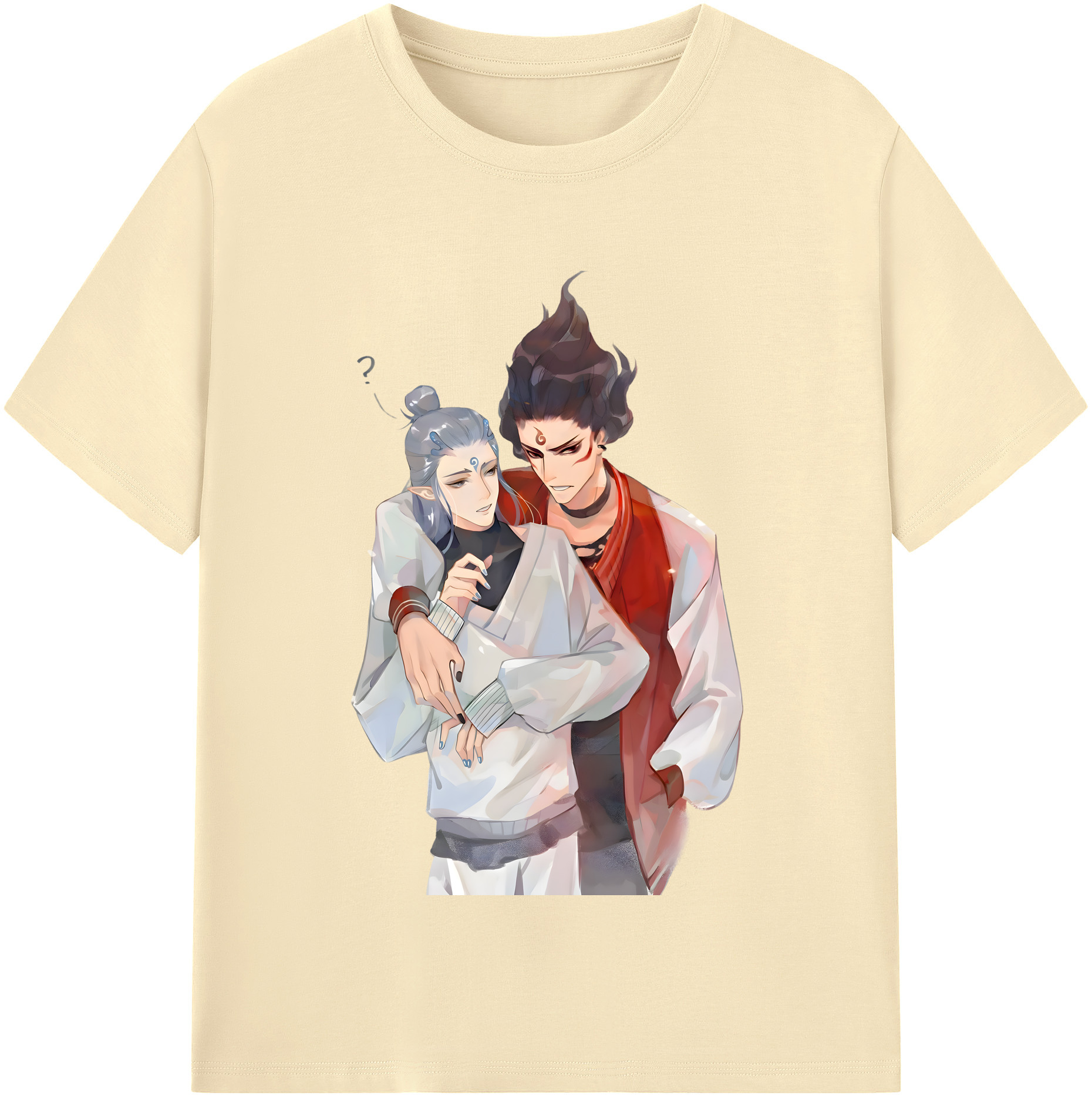 （画像用） Ne Zha 2 ナタ 魔童の大暴れ 綿100％半袖Tシャツ（フロントプリント）