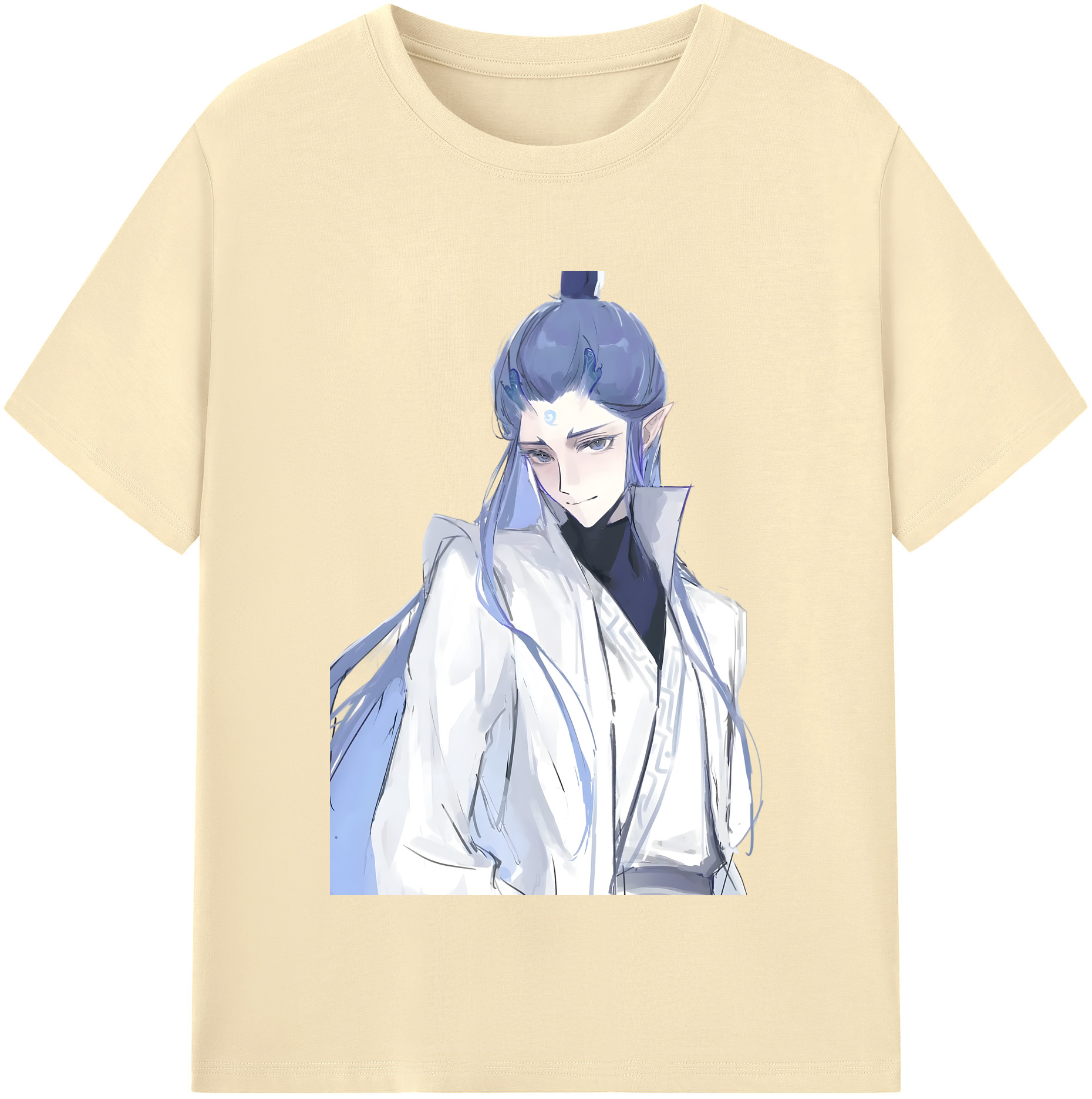 （画像用） Ne Zha 2 ナタ 魔童の大暴れ 綿100％半袖Tシャツ（フロントプリント）