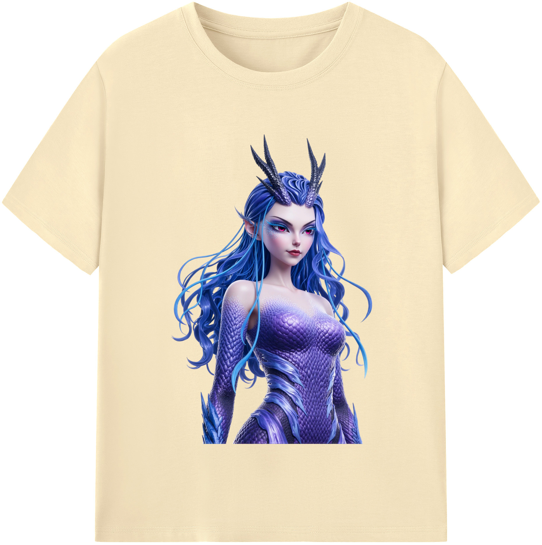 （画像用） Ne Zha 2 ナタ 魔童の大暴れ 綿100％半袖Tシャツ（フロントプリント）