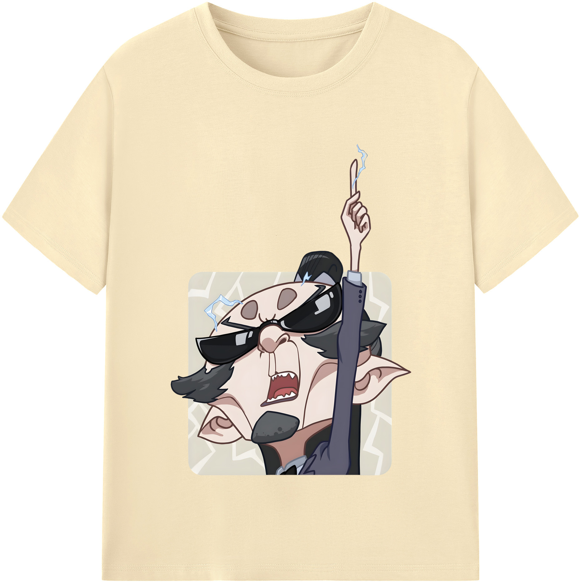 （画像用） Ne Zha 2 ナタ 魔童の大暴れ 綿100％半袖Tシャツ（フロントプリント）