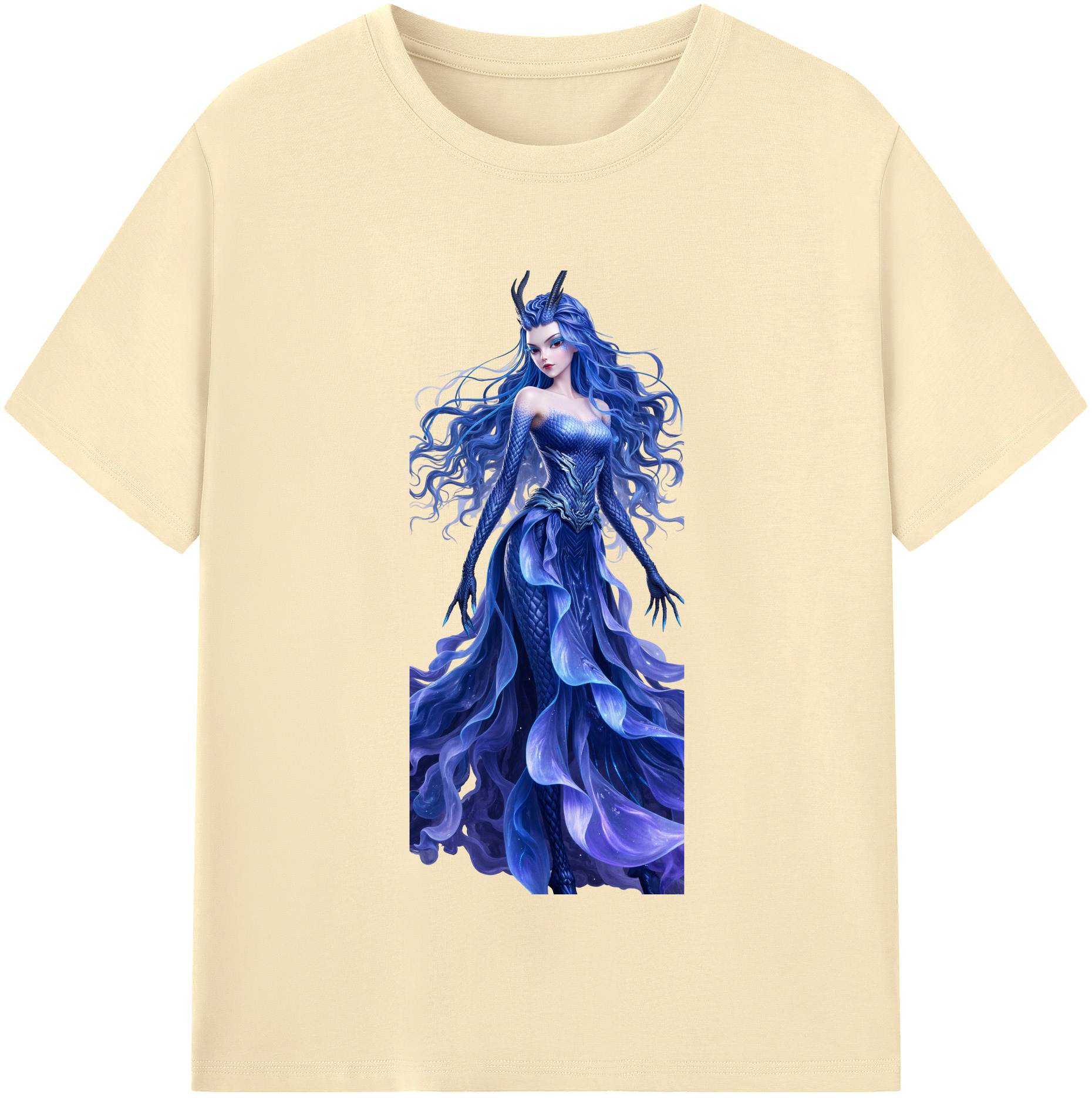 （画像用） Ne Zha 2 ナタ 魔童の大暴れ 綿100％半袖Tシャツ（フロントプリント）
