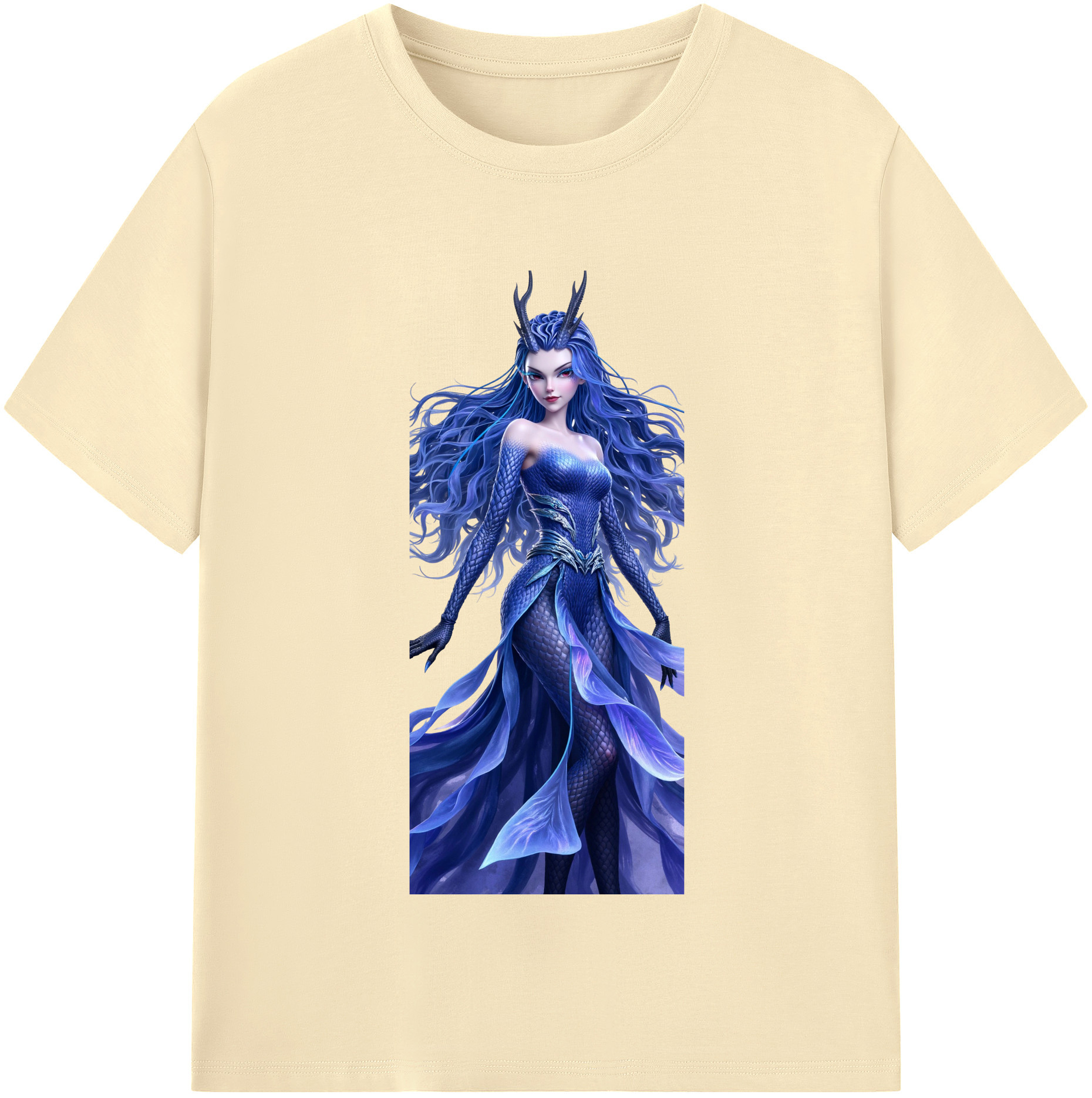 （画像用） Ne Zha 2 ナタ 魔童の大暴れ 綿100％半袖Tシャツ（フロントプリント）