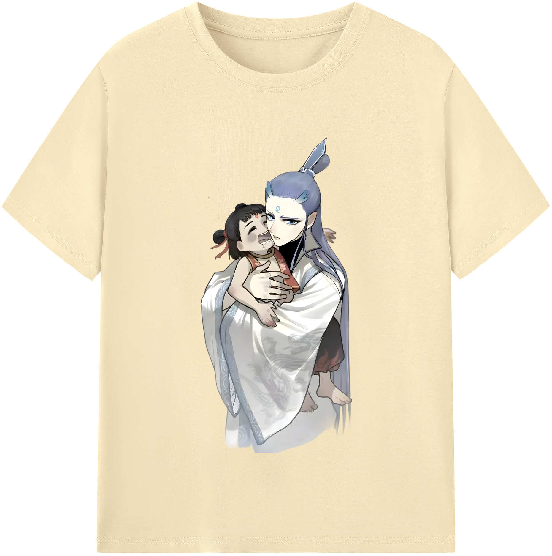 （画像用） Ne Zha 2 ナタ 魔童の大暴れ 綿100％半袖Tシャツ（フロントプリント）