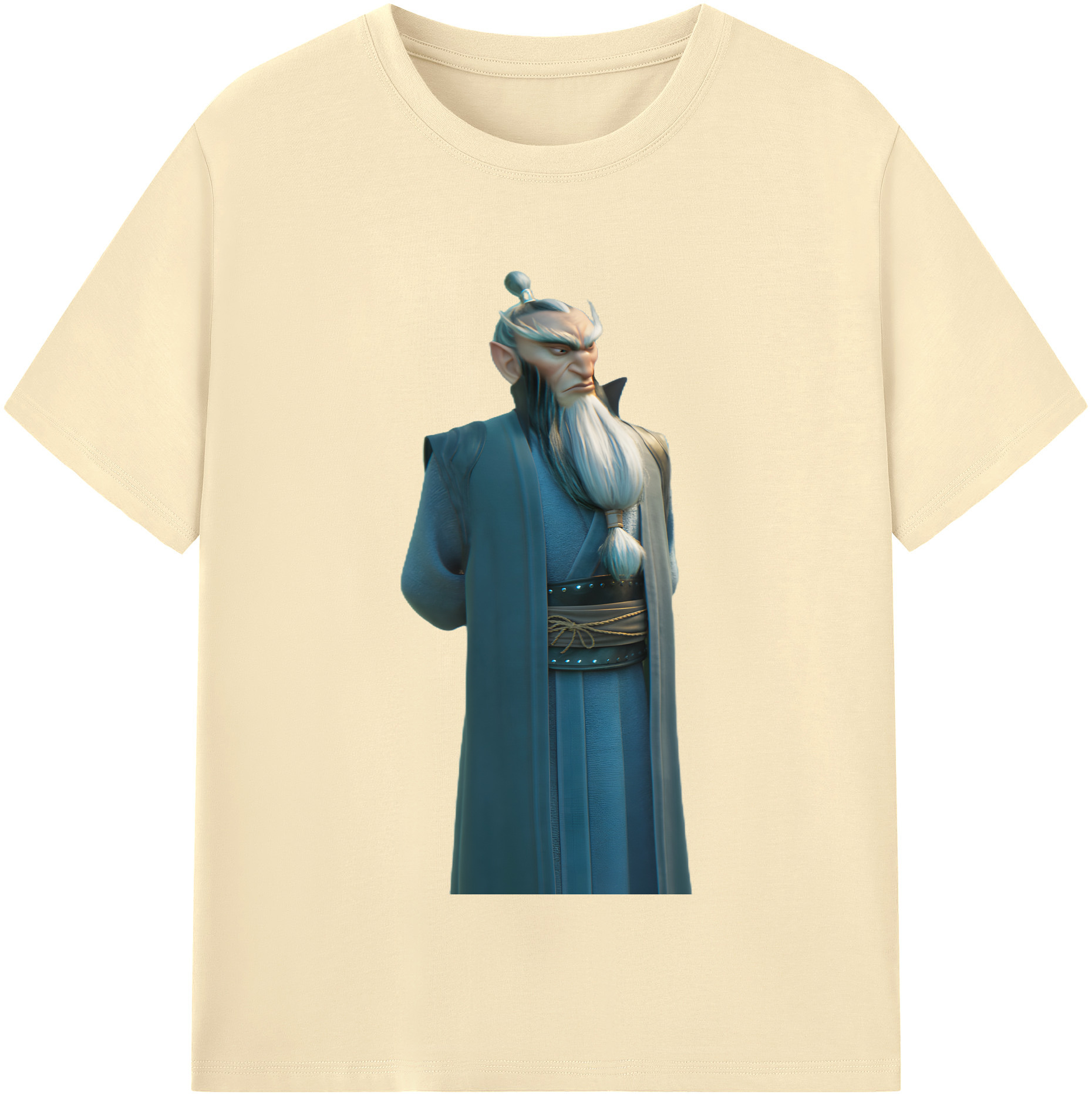 （画像用） Ne Zha 2 ナタ 魔童の大暴れ 綿100％半袖Tシャツ（フロントプリント）
