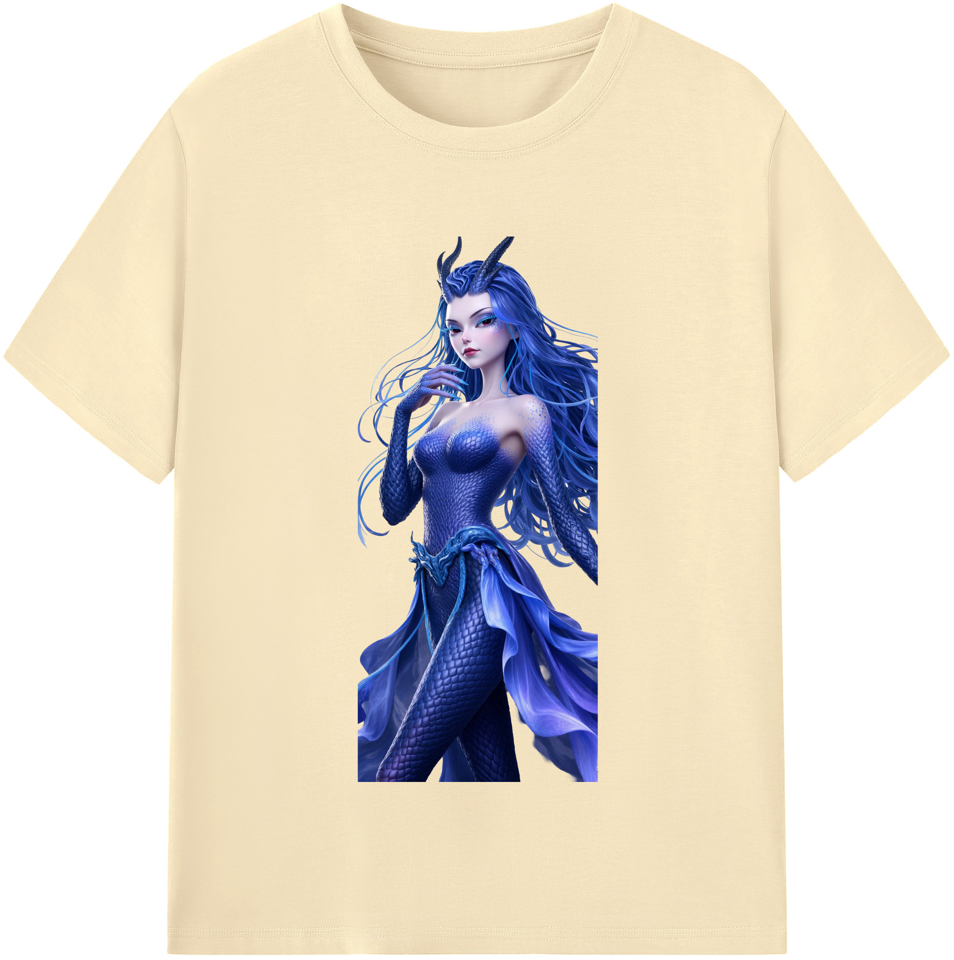 （画像用） Ne Zha 2 ナタ 魔童の大暴れ 綿100％半袖Tシャツ（フロントプリント）
