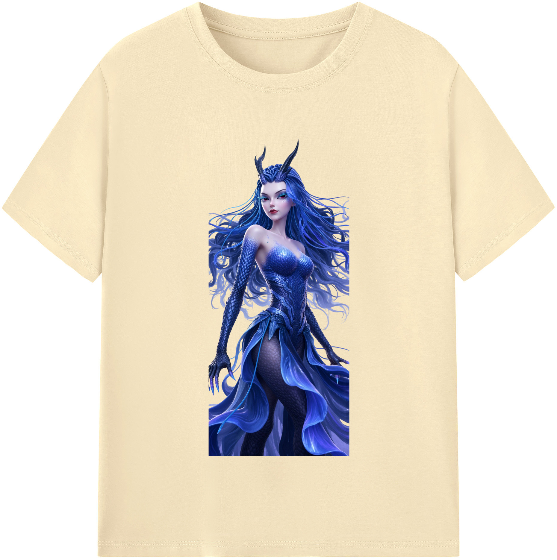 （画像用） Ne Zha 2 ナタ 魔童の大暴れ 綿100％半袖Tシャツ（フロントプリント）